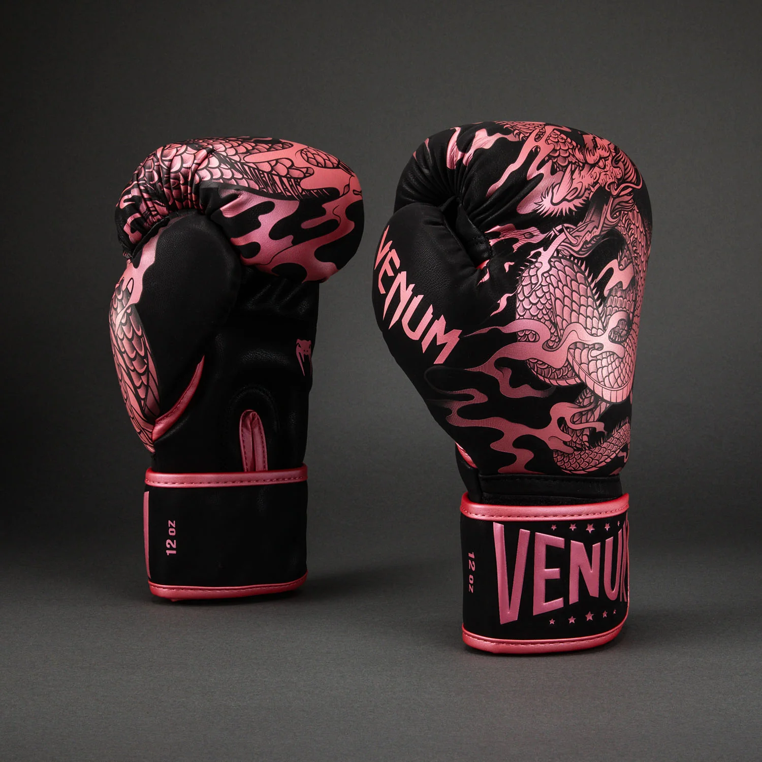 Boxhandschuhe Venum Dragon's Flight - Schwarz / Metallic-Rosa - Image 2