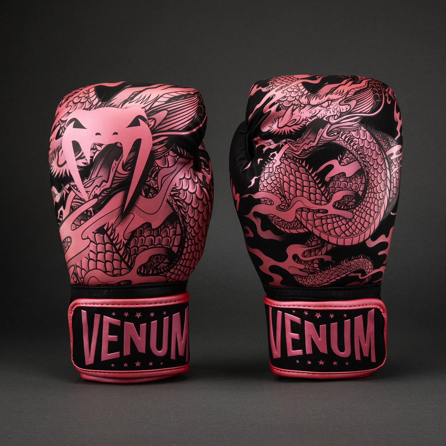 Boxhandschuhe Venum Dragon's Flight - Schwarz / Metallic-Rosa - Image 3