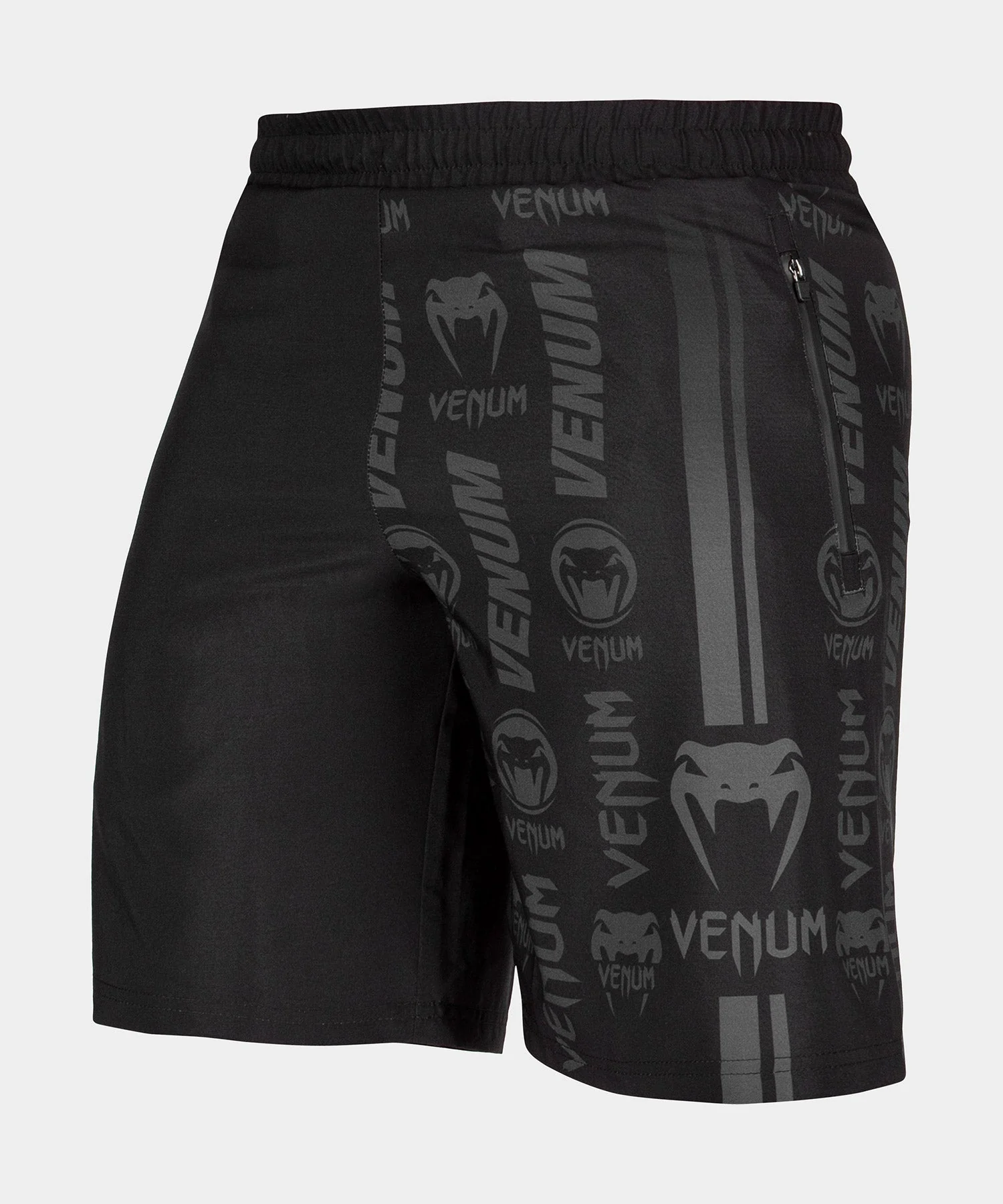 Fitness-Shorts Venum Logos - Schwarz/Schwarz