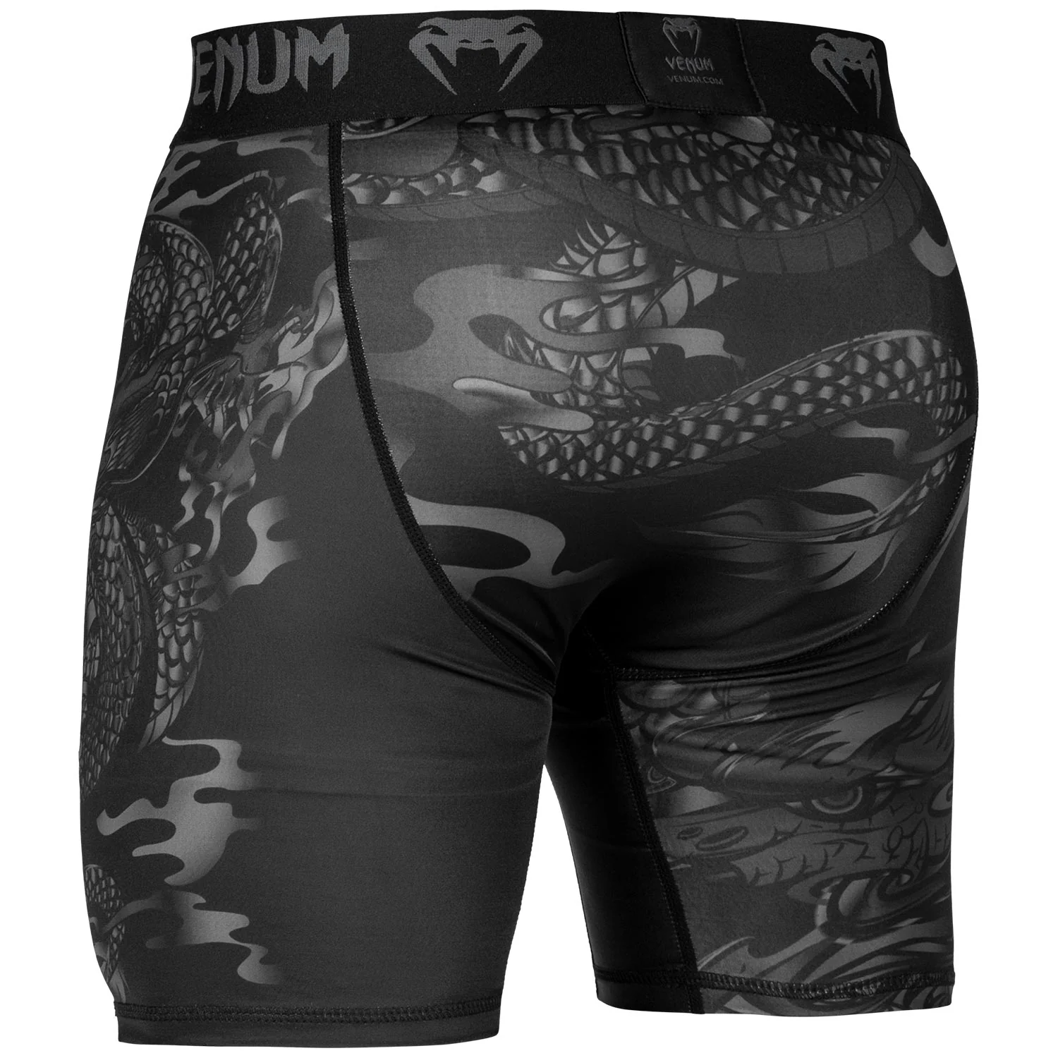 Kompressions-Shorts Venum Dragon's Flight - Schwarz/Schwarz - Image 3