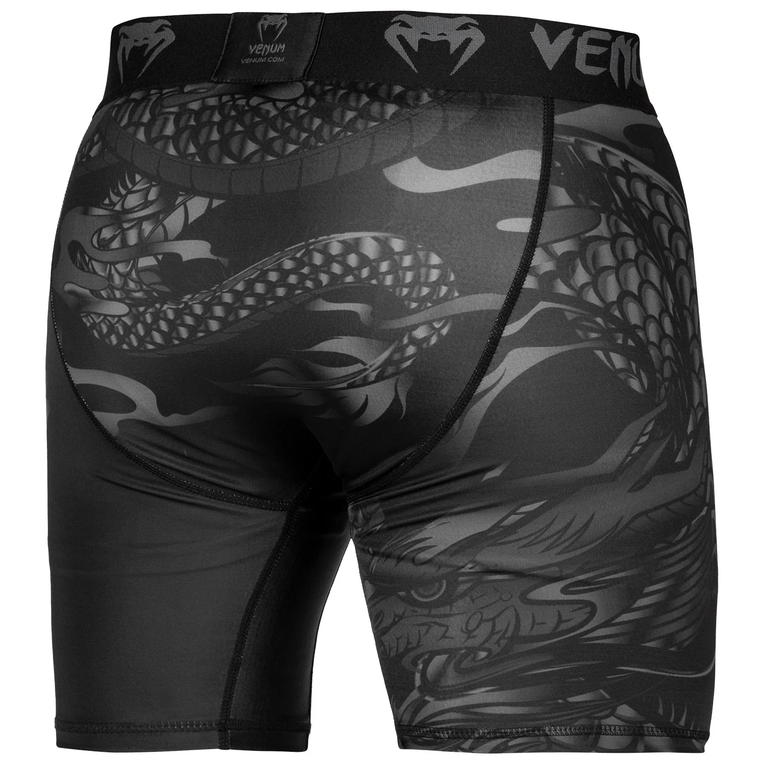Kompressions-Shorts Venum Dragon's Flight - Schwarz/Schwarz - Image 4