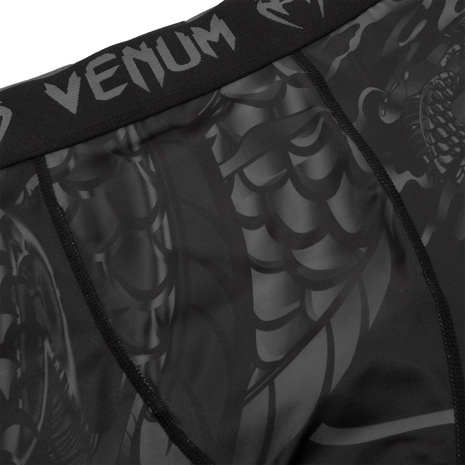 Kompressions-Shorts Venum Dragon's Flight - Schwarz/Schwarz - Image 5
