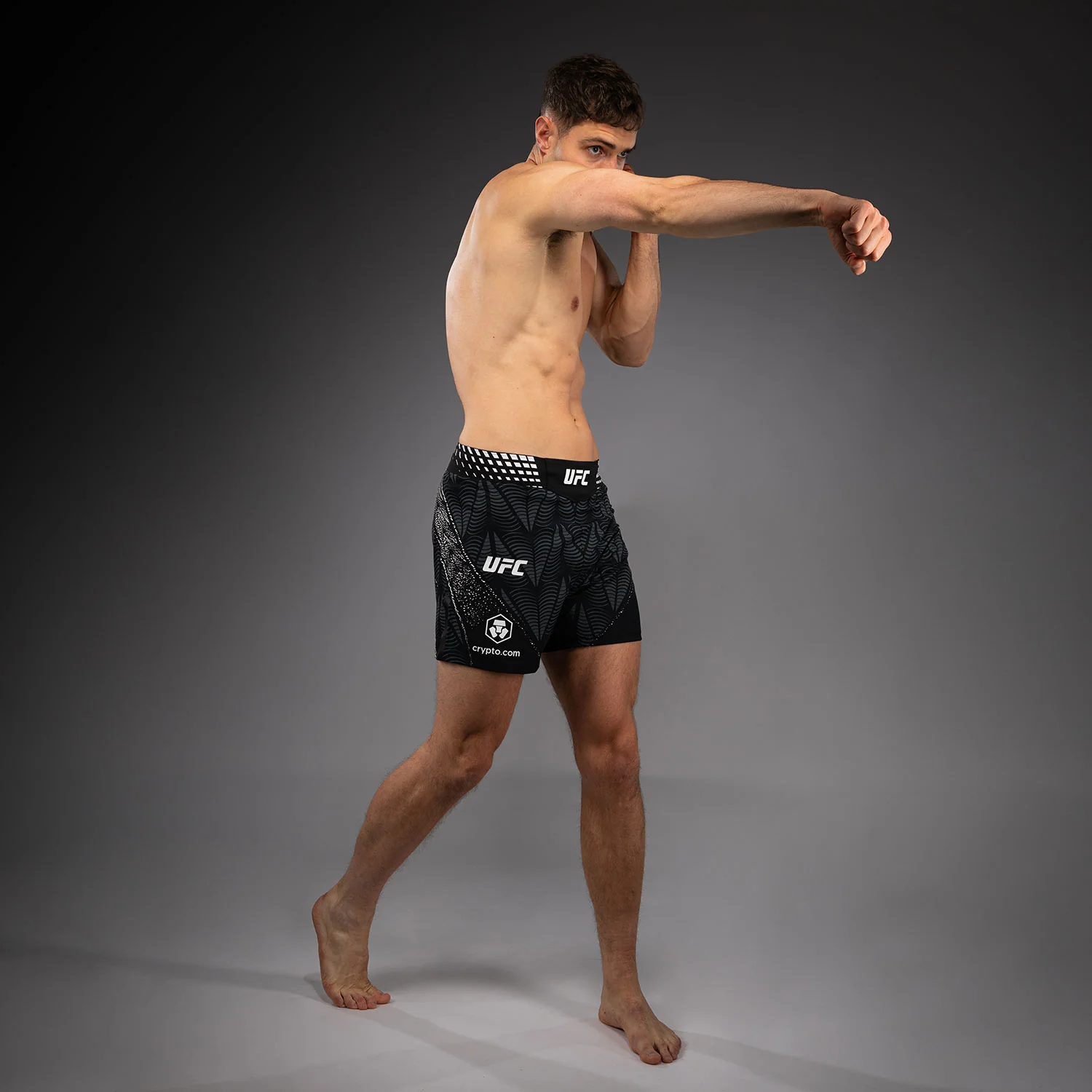 UFC Zenith by Venum Authentic Fight Night Kurze Passform Fight Short Herren Personalisiert - Schwarz - Image 8