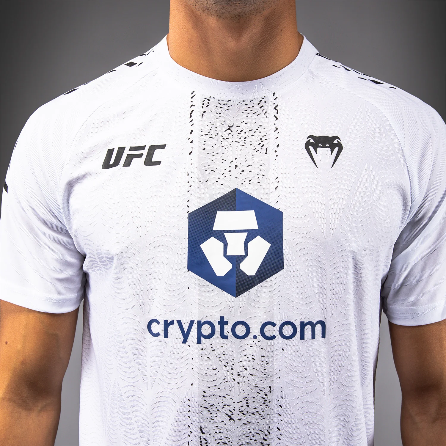 UFC Zenith by Venum Authentic Fight Night Offizielles Walkout-Trikot Herren Personalisiert - Weiß - Image 5