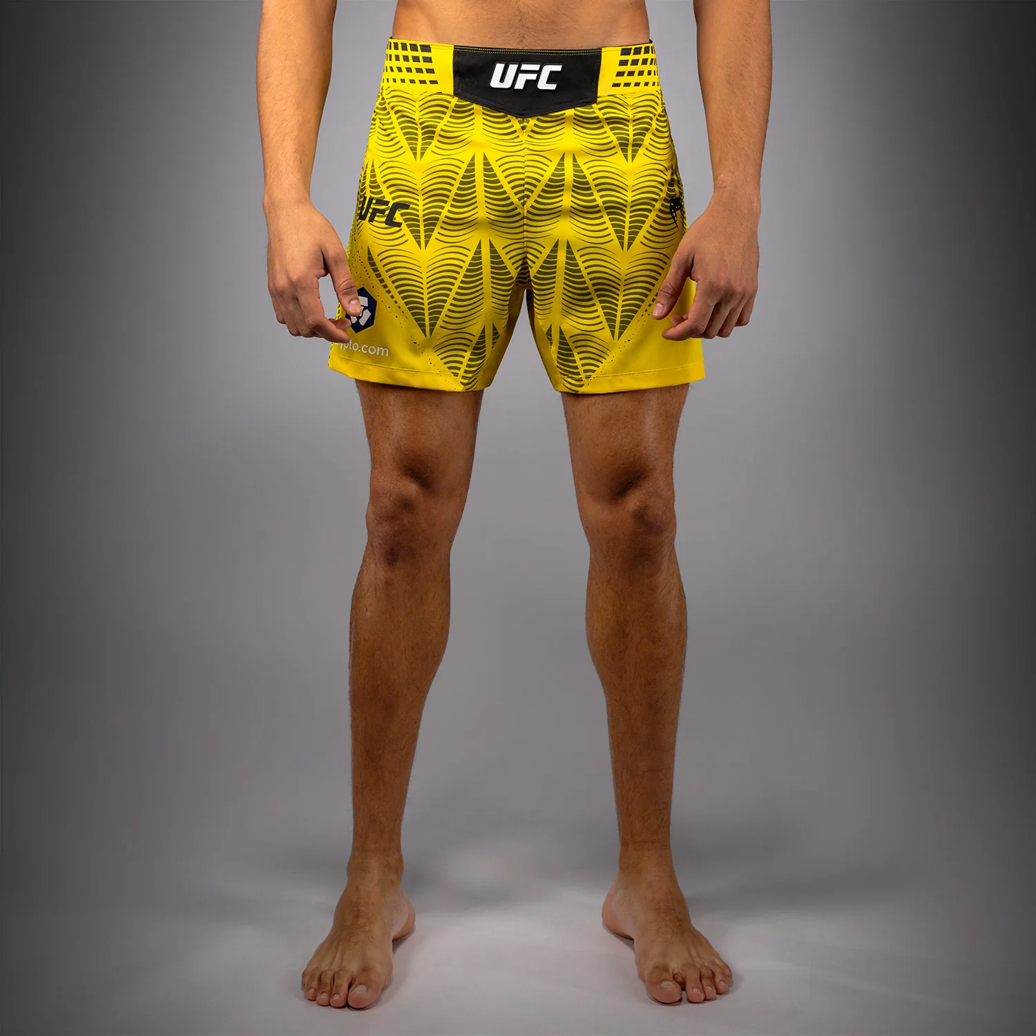 UFC Zenith by Venum Authentic Fight Night Kurze Passform Fight Short Herren Personalisiert - Gelb - Image 2