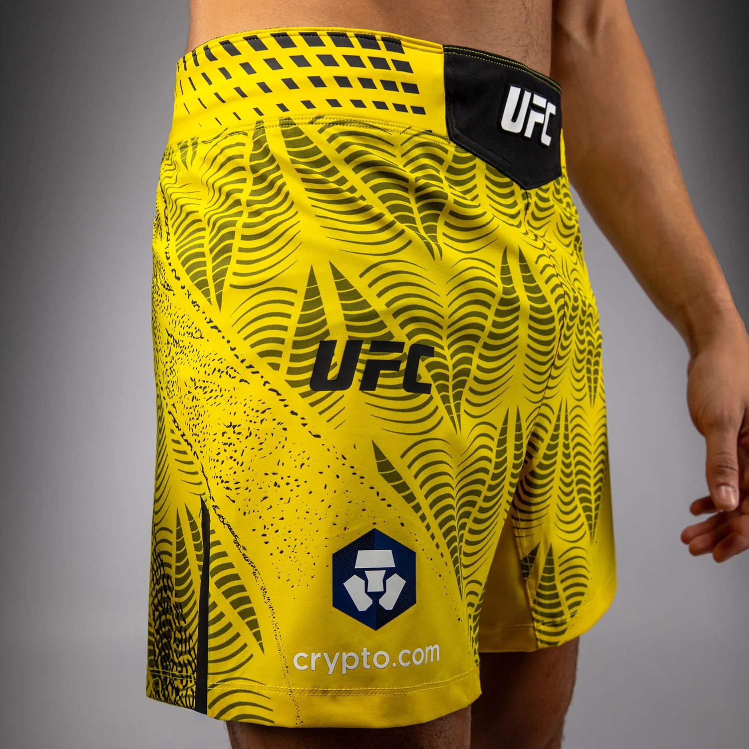 UFC Zenith by Venum Authentic Fight Night Kurze Passform Fight Short Herren Personalisiert - Gelb - Image 7