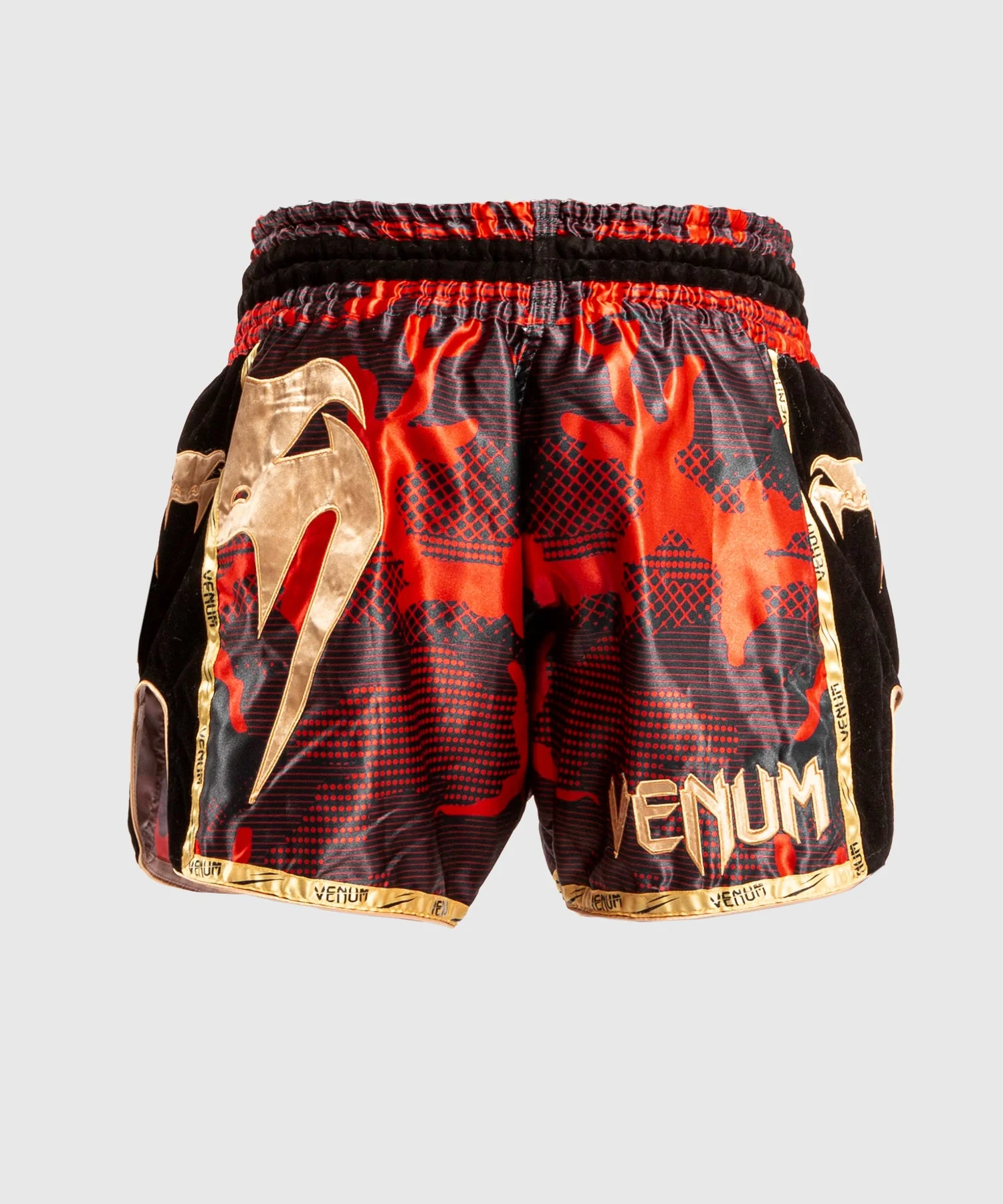 Muay Thai Shorts Venum Giant Camo - Rot/Gold - Image 2