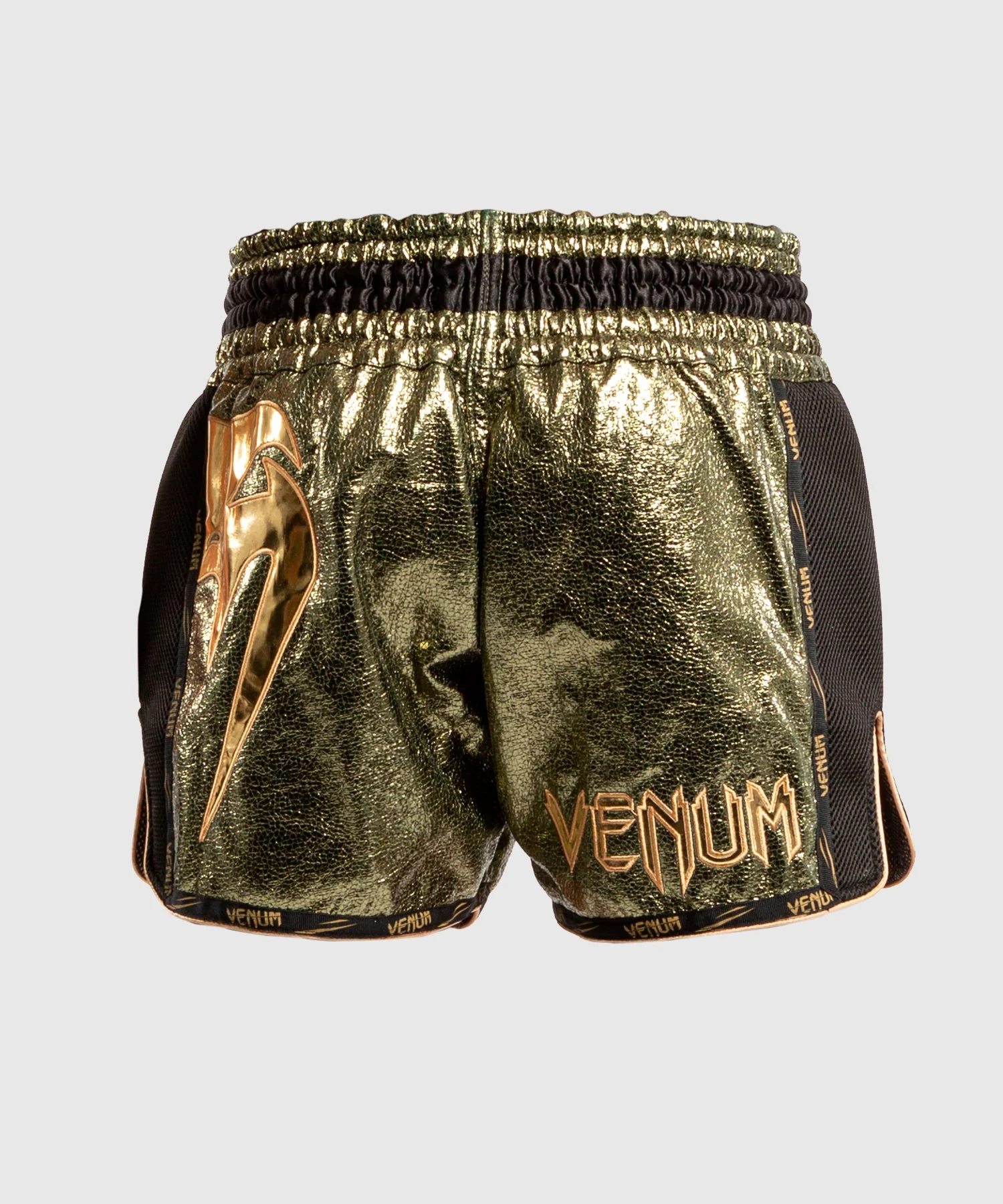 Muay Thai Shorts Venum Giant Foil - Khaki/Gold - Image 2