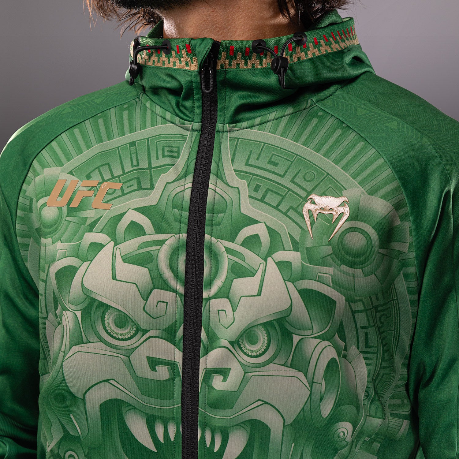 Noche UFC 2.0 By Venum Authentic Fight Night Walkout Hoodie - Grün - Image 4