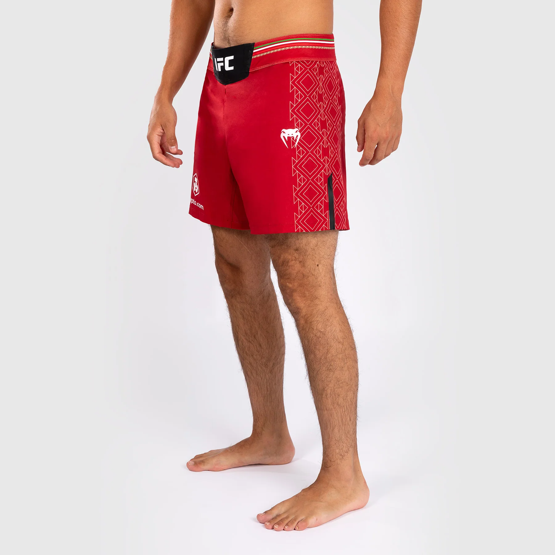 Noche UFC by Venum Authentic Fight Night Herren Fight Shorts - Kurze Passform - Rot - Image 3