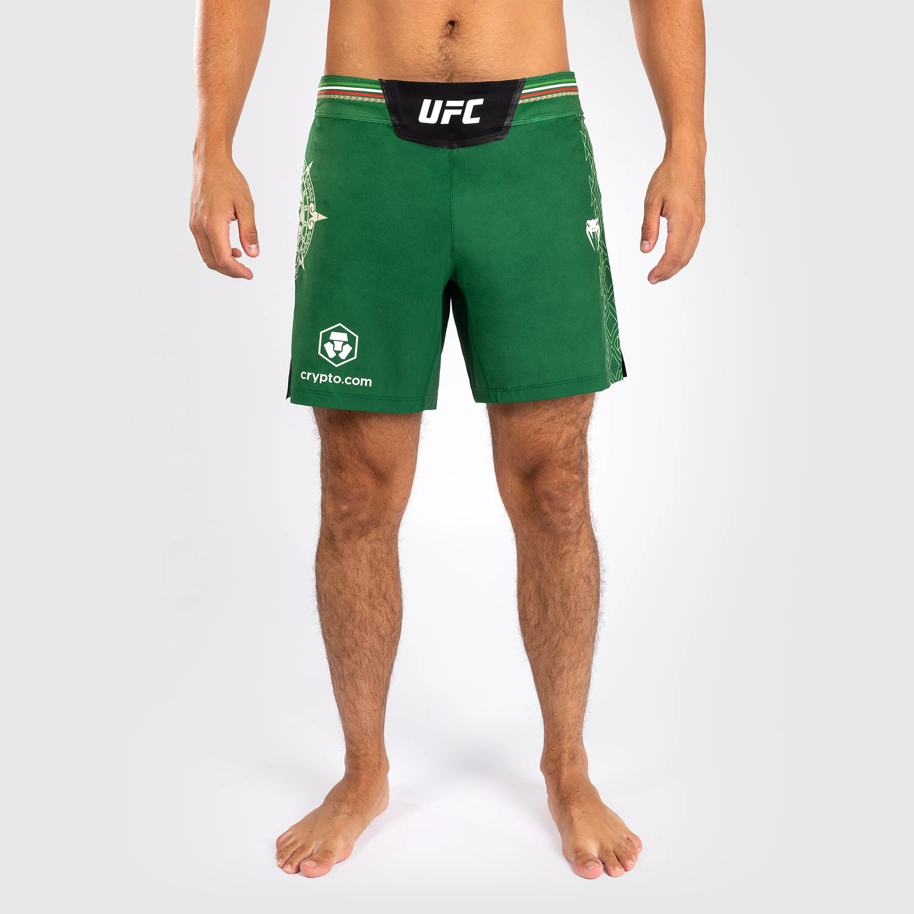 Noche UFC by Venum Authentic Fight Night Herren Kampfhose - Kurze Passform - Grün