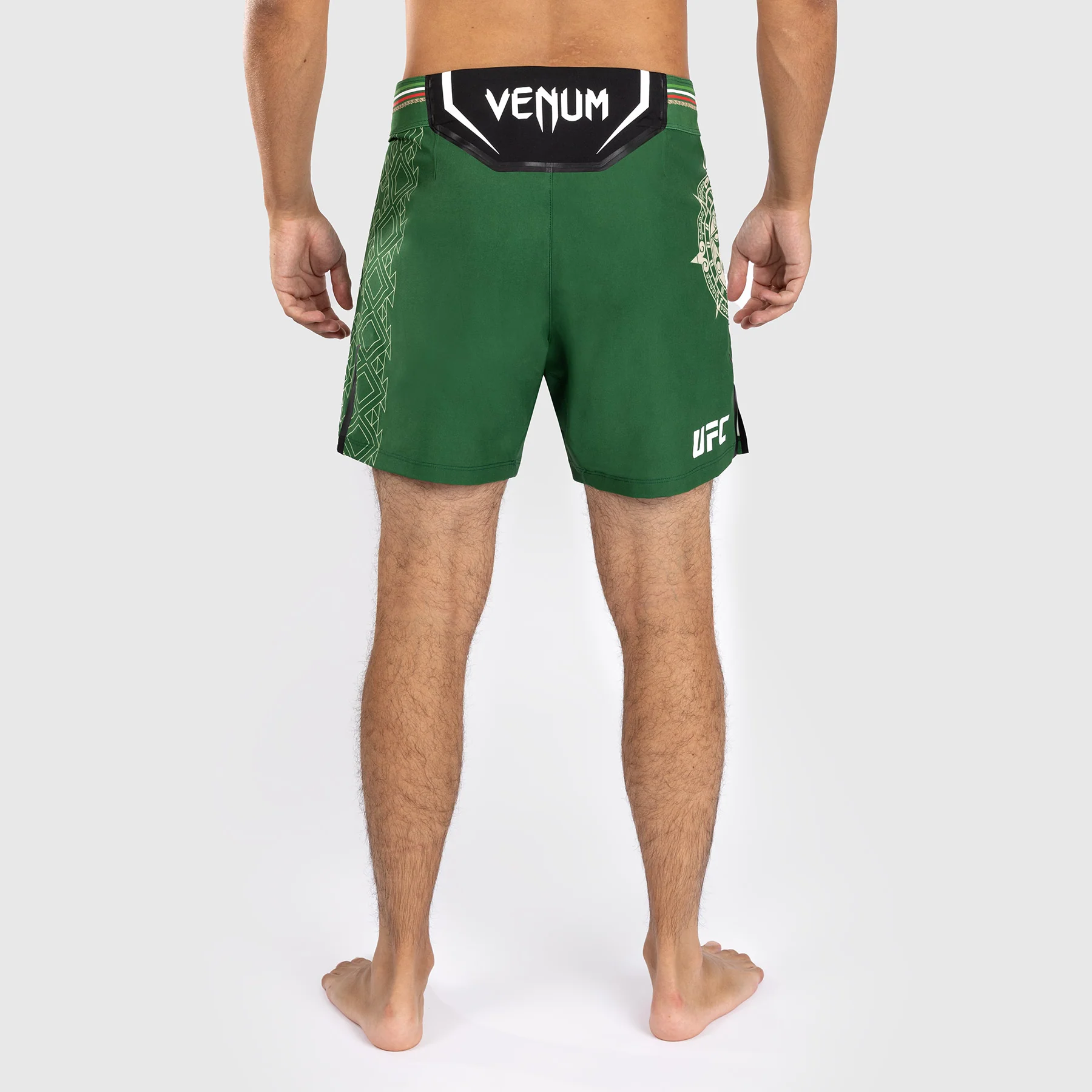 Noche UFC by Venum Authentic Fight Night Herren Kampfhose - Kurze Passform - Grün - Image 2