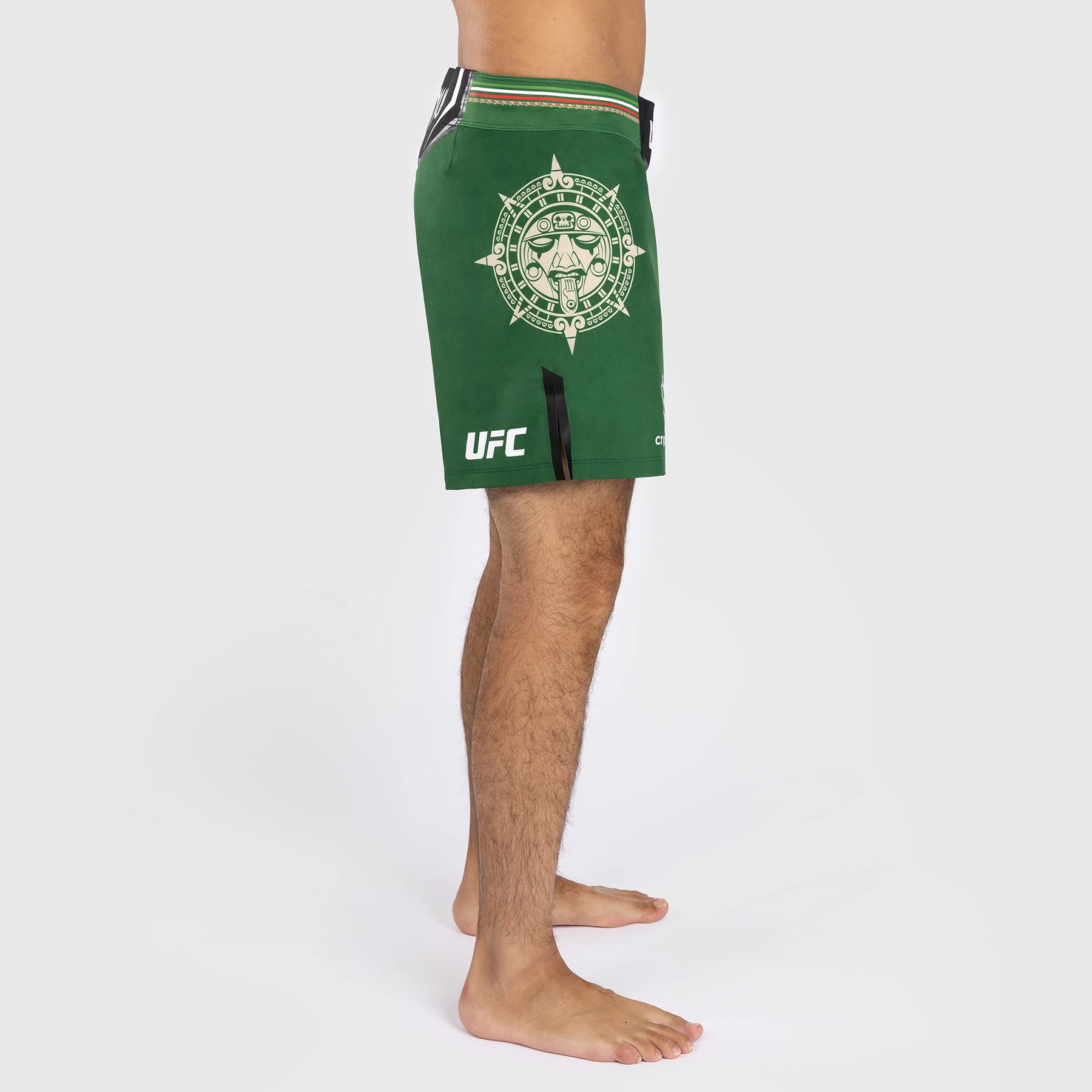 Noche UFC by Venum Authentic Fight Night Herren Kampfhose - Kurze Passform - Grün - Image 4