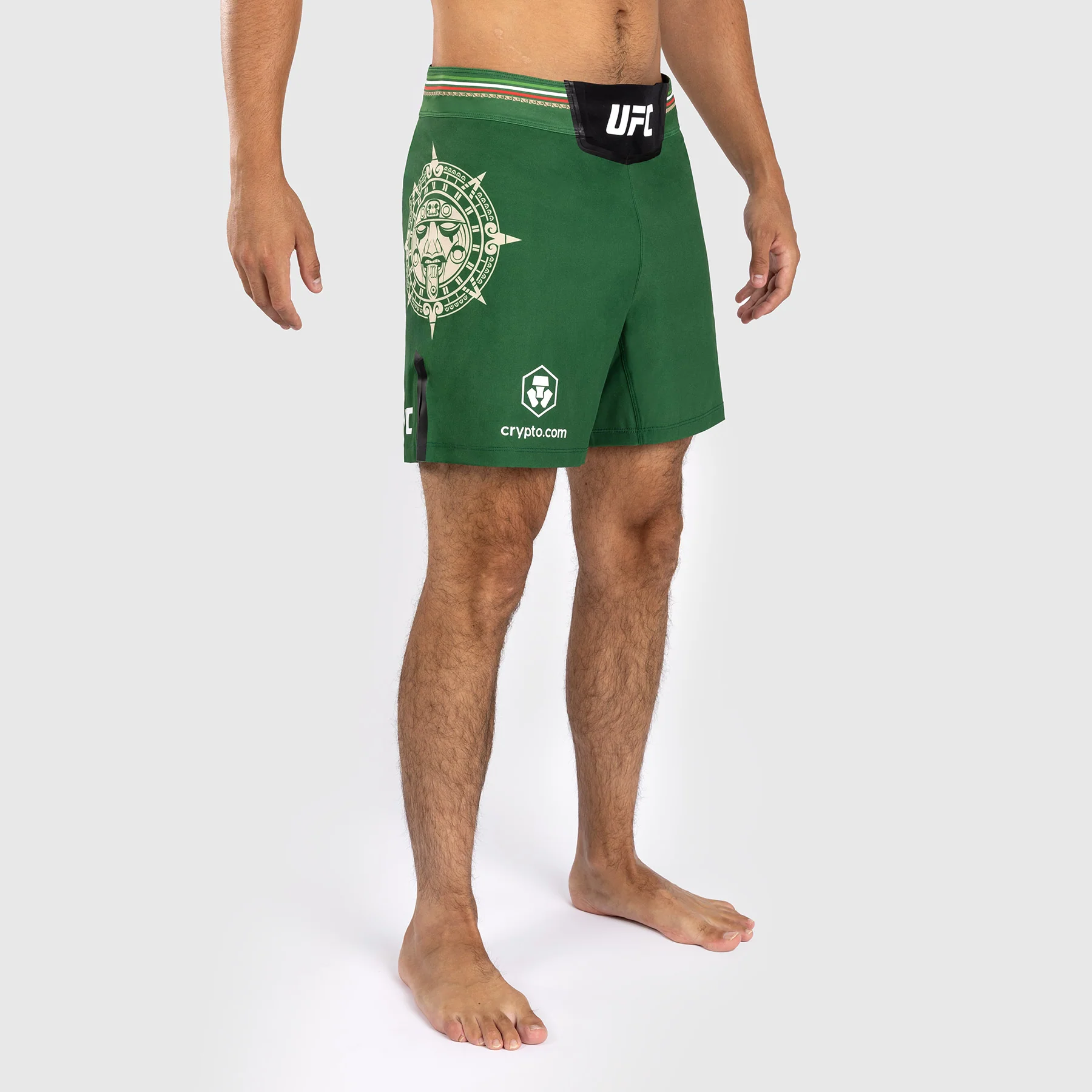 Noche UFC by Venum Authentic Fight Night Herren Kampfhose - Kurze Passform - Grün - Image 5