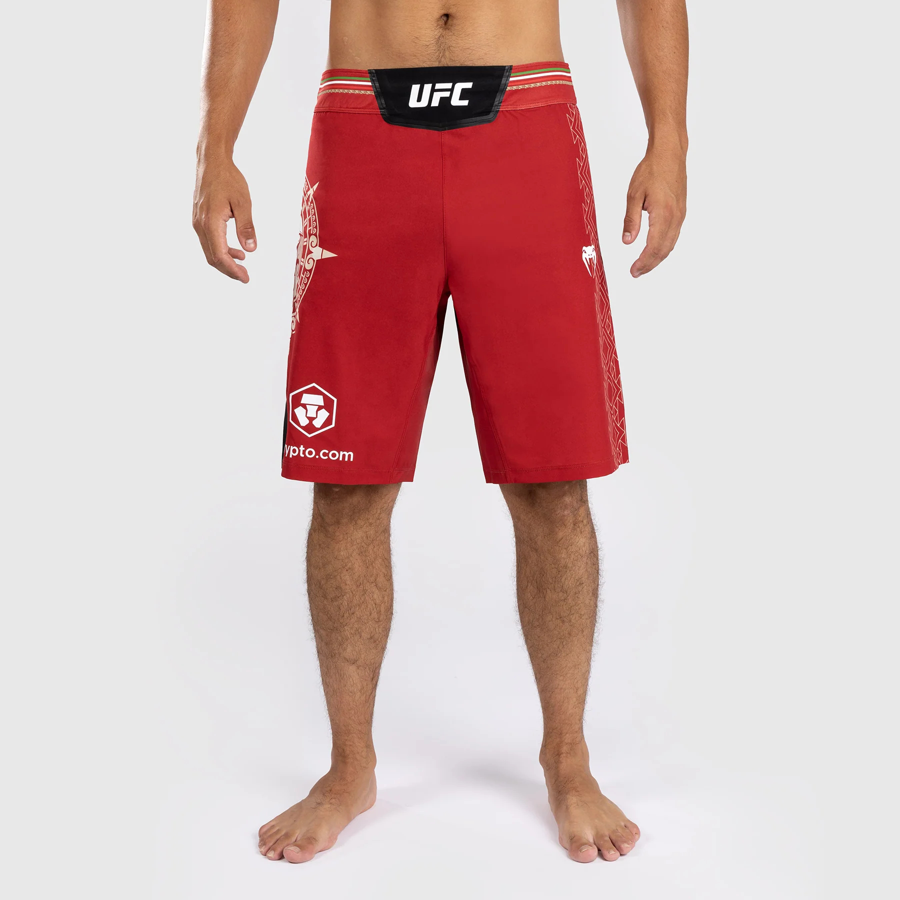 Noche UFC by Venum Authentic Fight Night Herren Kampfshorts - Lange Passform - Rot