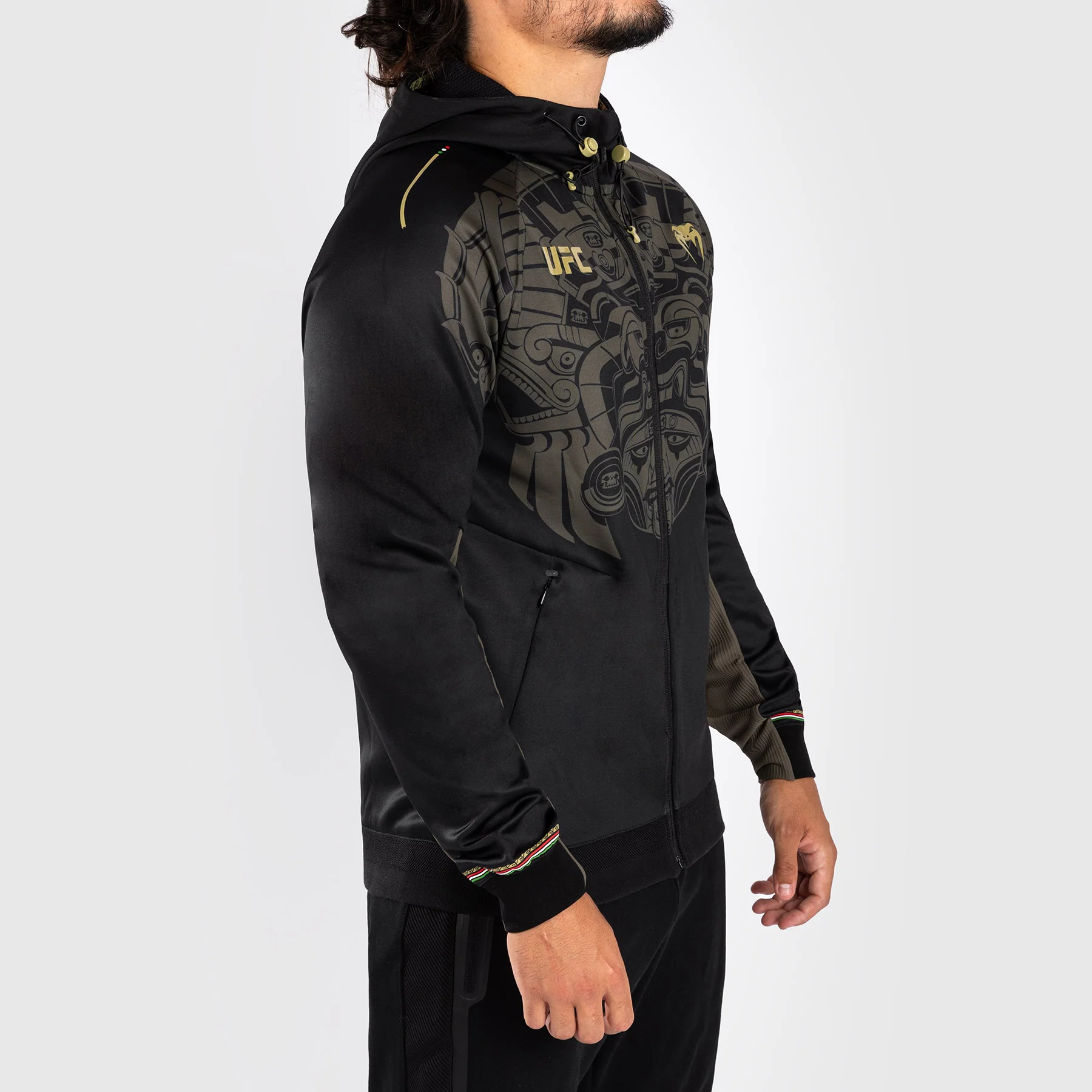 Noche UFC by VenumAuthenticr Fight Night Herren Walkout Hoodie - Schwarz - Image 3