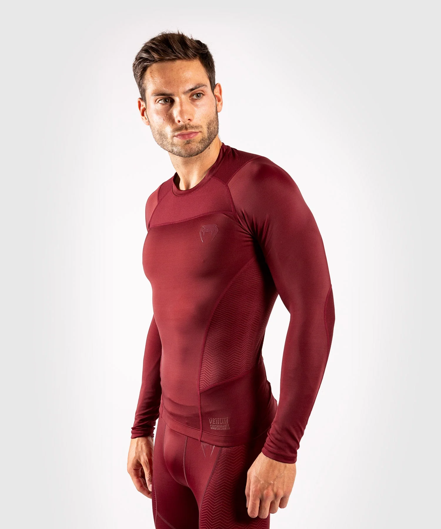 Rashguard Venum G-Fit - Langarm - Burgundrot - Image 2