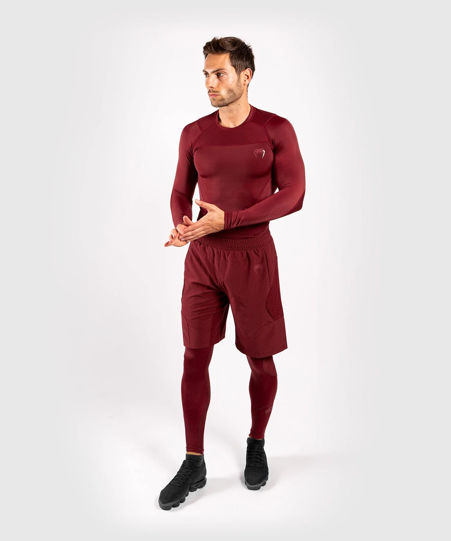 Rashguard Venum G-Fit - Langarm - Burgundrot - Image 5