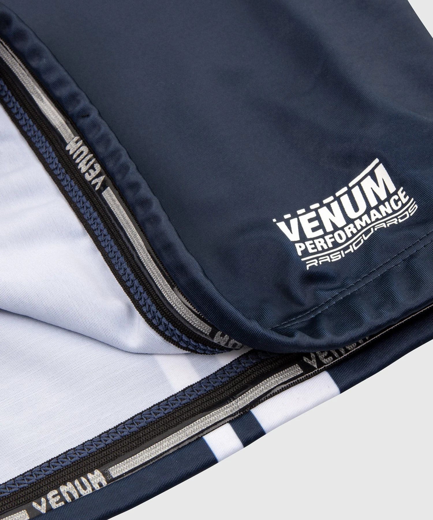 Rashguard Venum Logos - Kurzarm - Marineblau/Weiß - Image 6