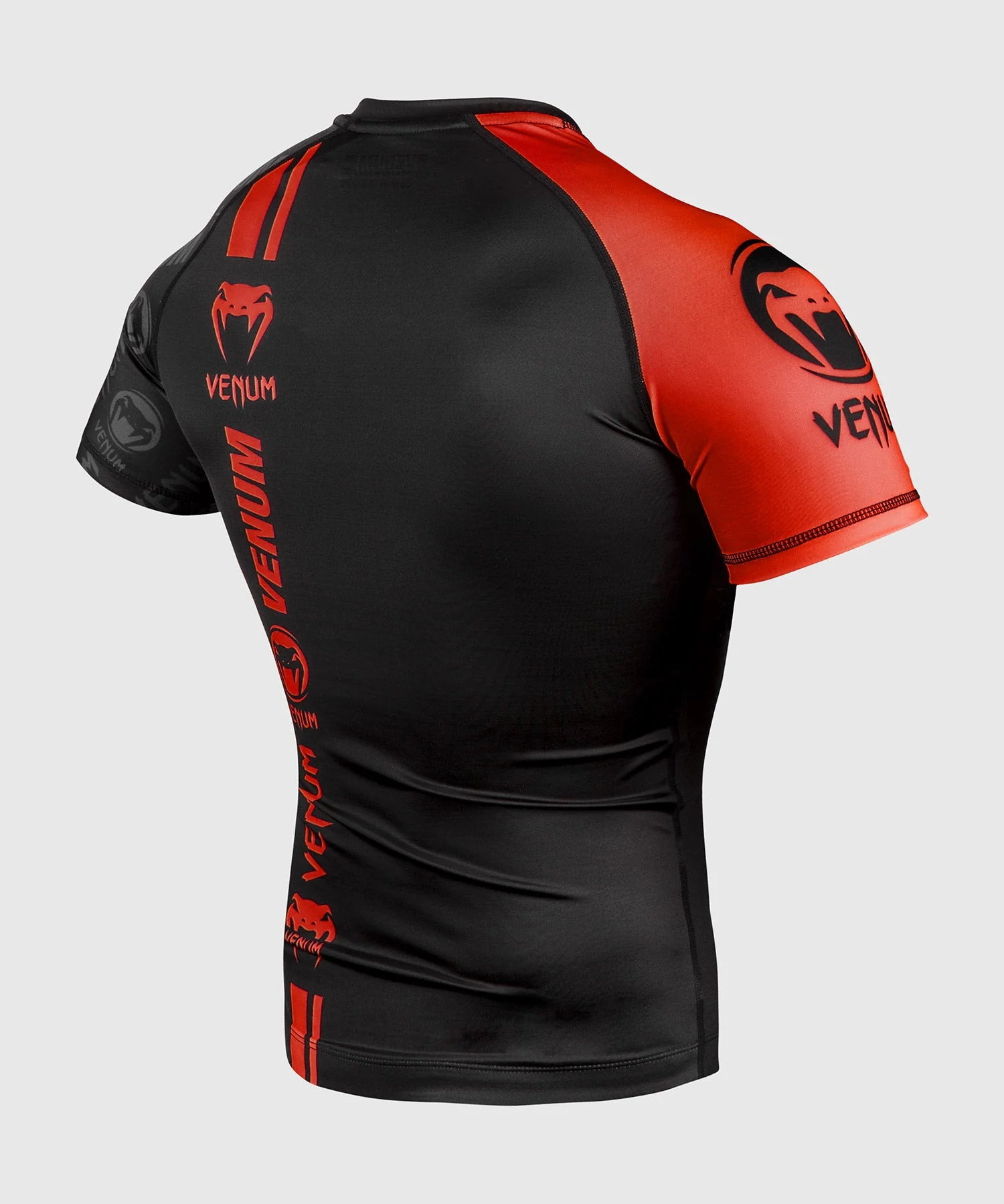 Rashguard Venum Logos - Kurzarm - Schwarz/Rot - Image 4