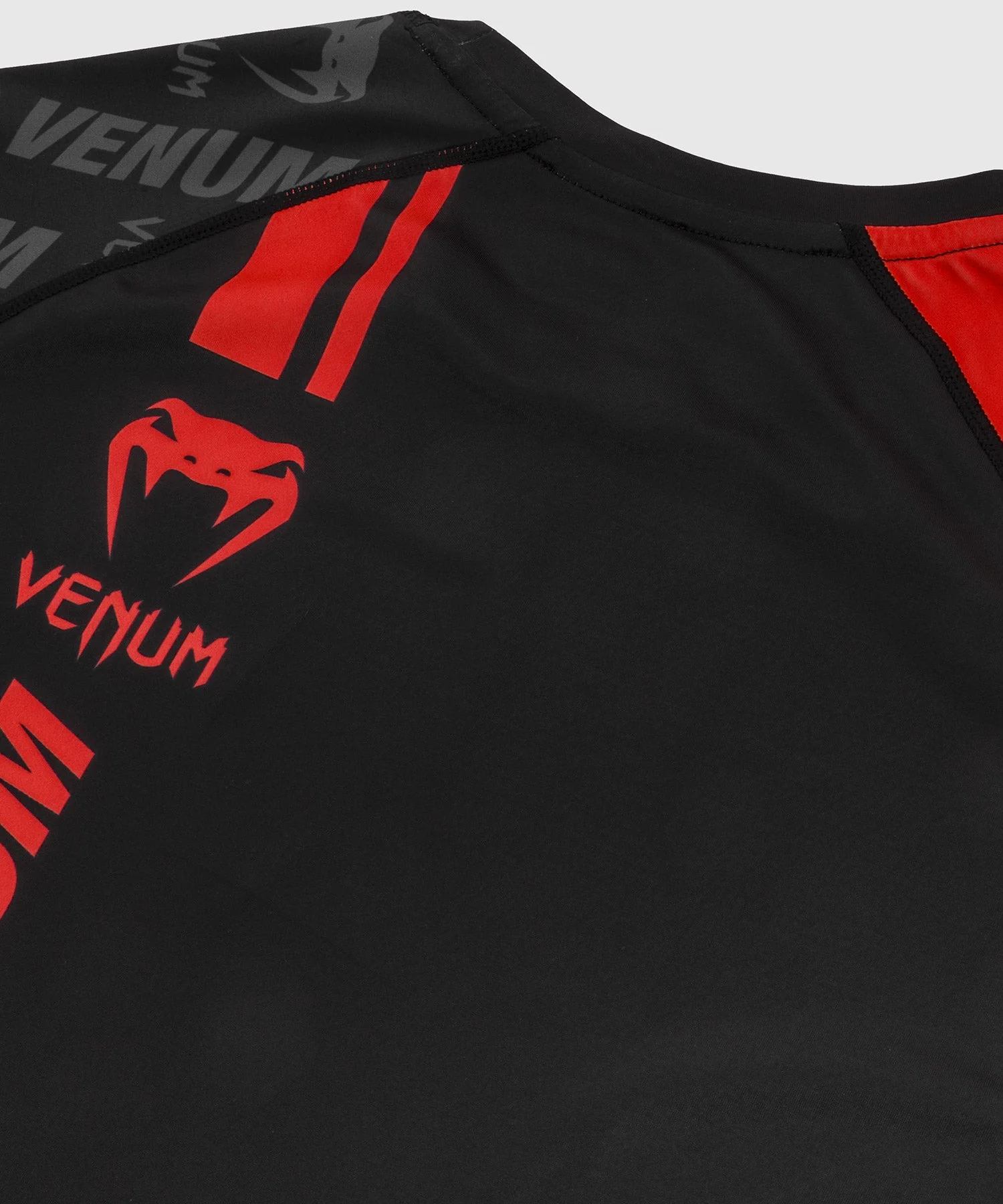 Rashguard Venum Logos - Kurzarm - Schwarz/Rot - Image 7