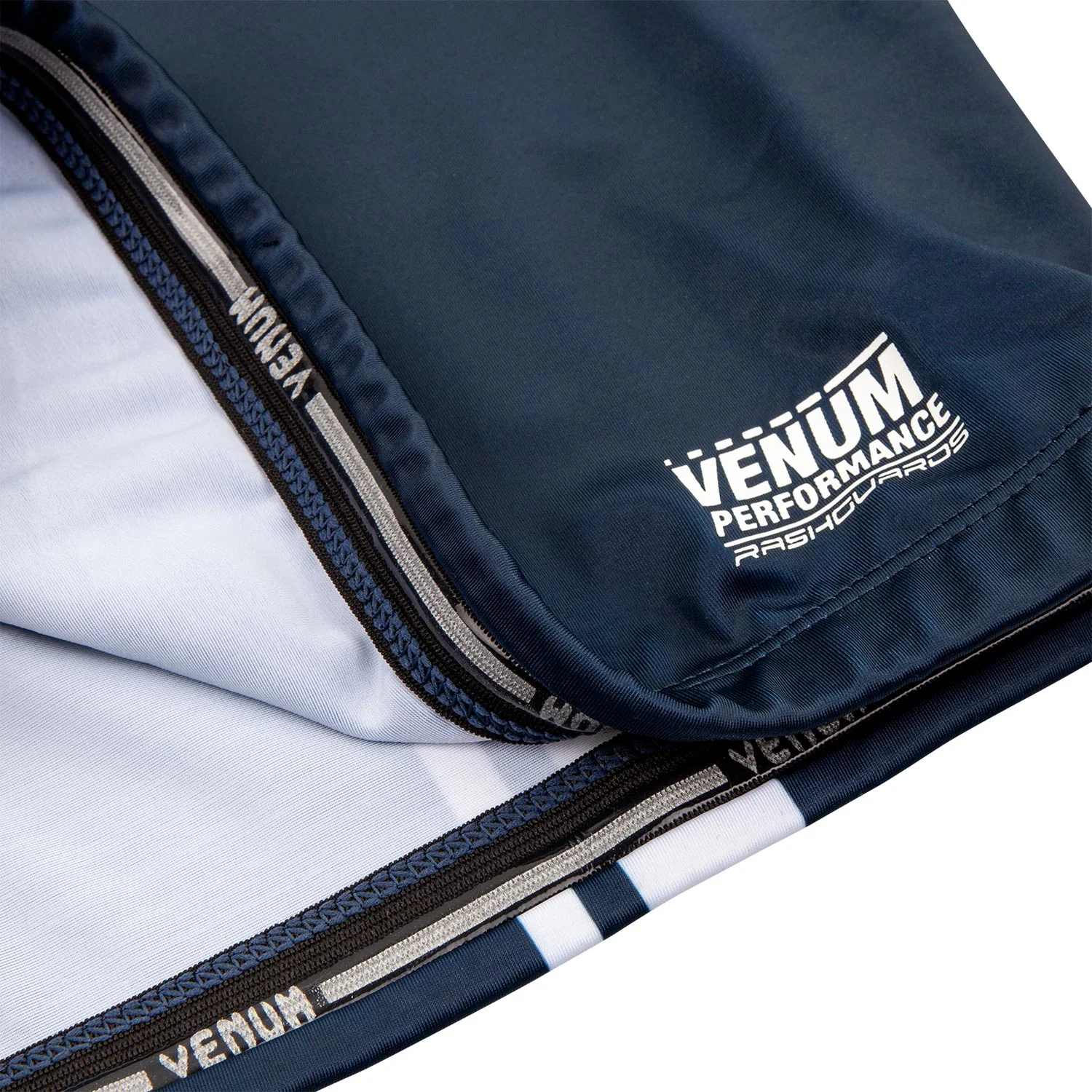 Rashguard Venum Logos - Langarm - Marineblau/Weiß - Image 6