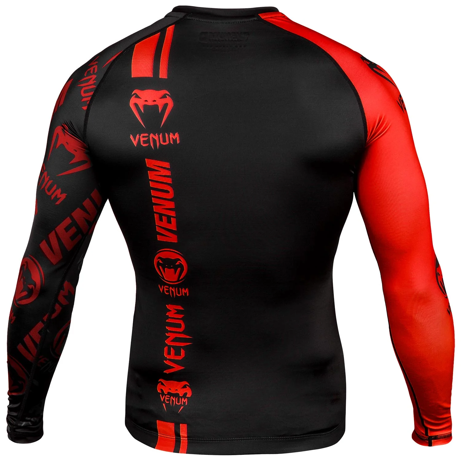 Rashguard Venum Logos - Langarm - Schwarz/Rot - Image 4