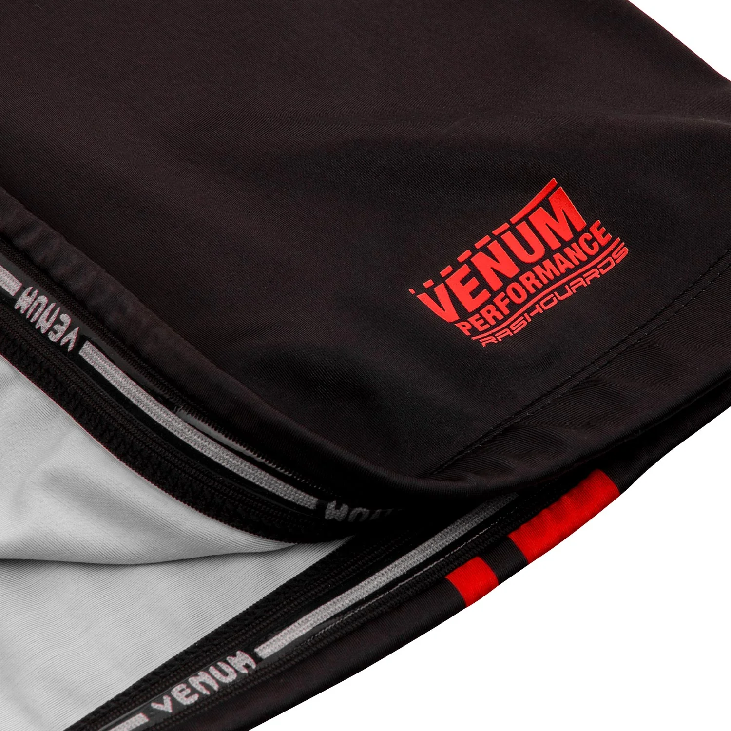 Rashguard Venum Logos - Langarm - Schwarz/Rot - Image 6