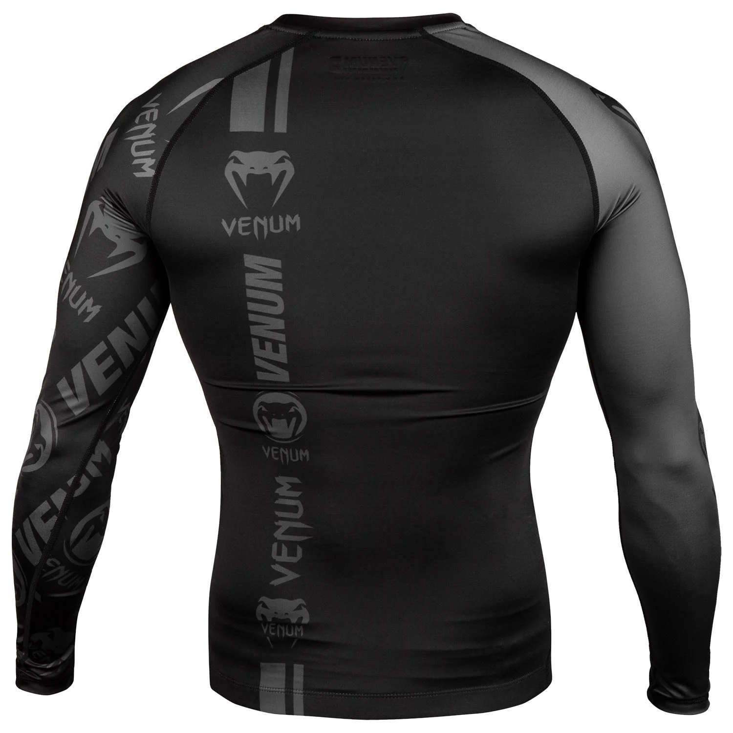 Rashguard Venum Logos - Langarm - Schwarz/Schwarz - Image 4