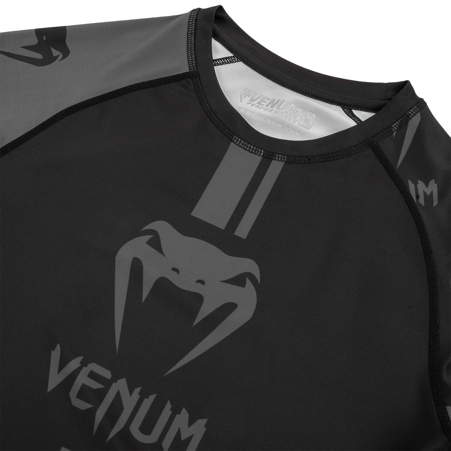 Rashguard Venum Logos - Langarm - Schwarz/Schwarz - Image 5