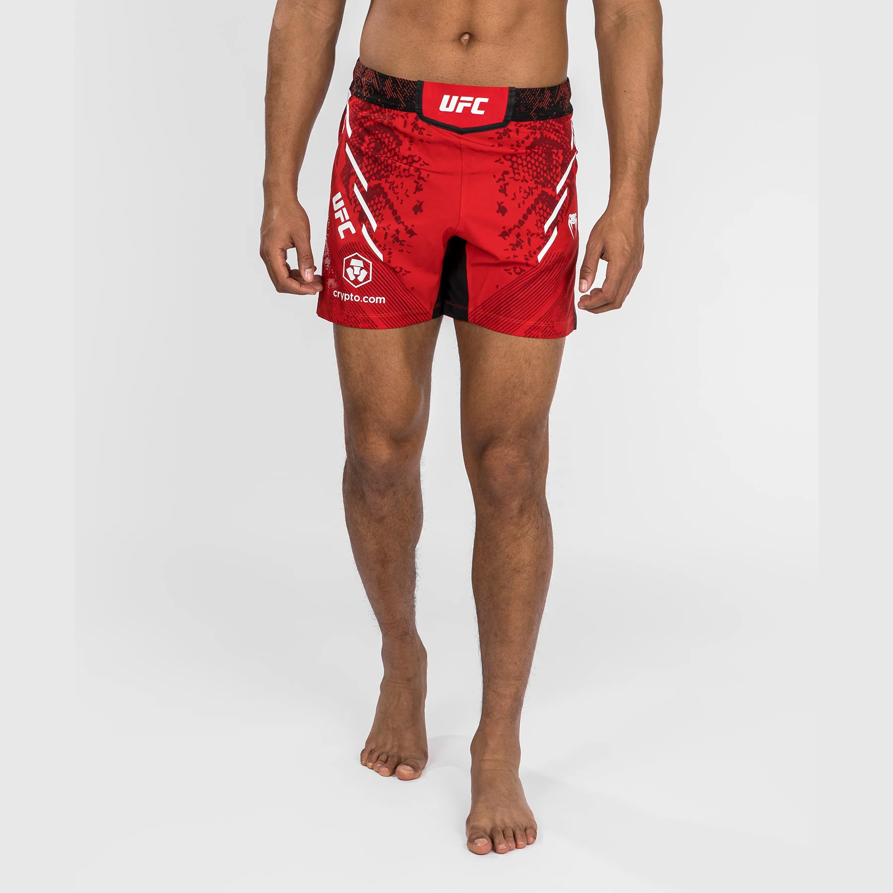 UFC Adrenaline by Venum Personalisierte Authentische Fight Night Herren-Kampfshorts - Kurze Passform - Rot - Image 6