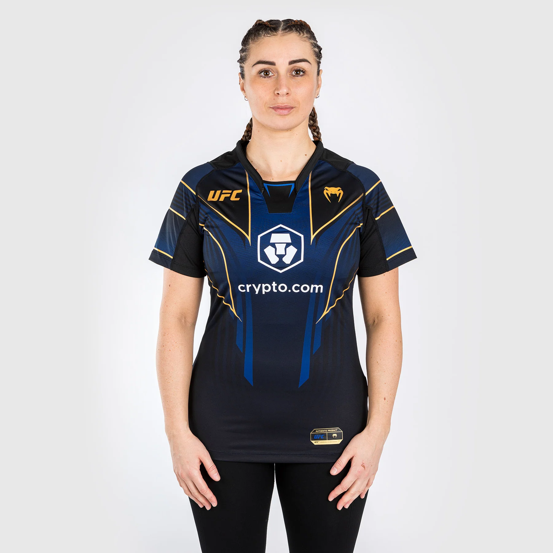 UFC Venum Personalisiertes authentisches Fight Night 2.0 Walkout-Trikot für Frauen – Midnight Edition - Champion - Image 2
