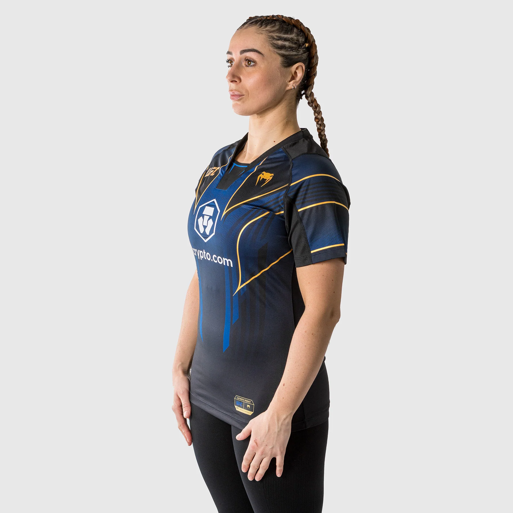 UFC Venum Personalisiertes authentisches Fight Night 2.0 Walkout-Trikot für Frauen – Midnight Edition - Champion - Image 3