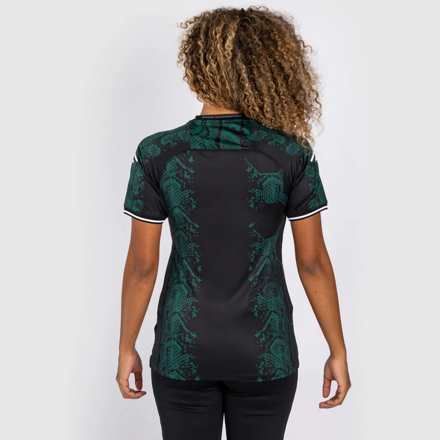 UFC Adrenaline by Venum Personalized Authentic Fight Night Women’s Walkout Jersey - Emerald Edition - Green/Black - Image 5