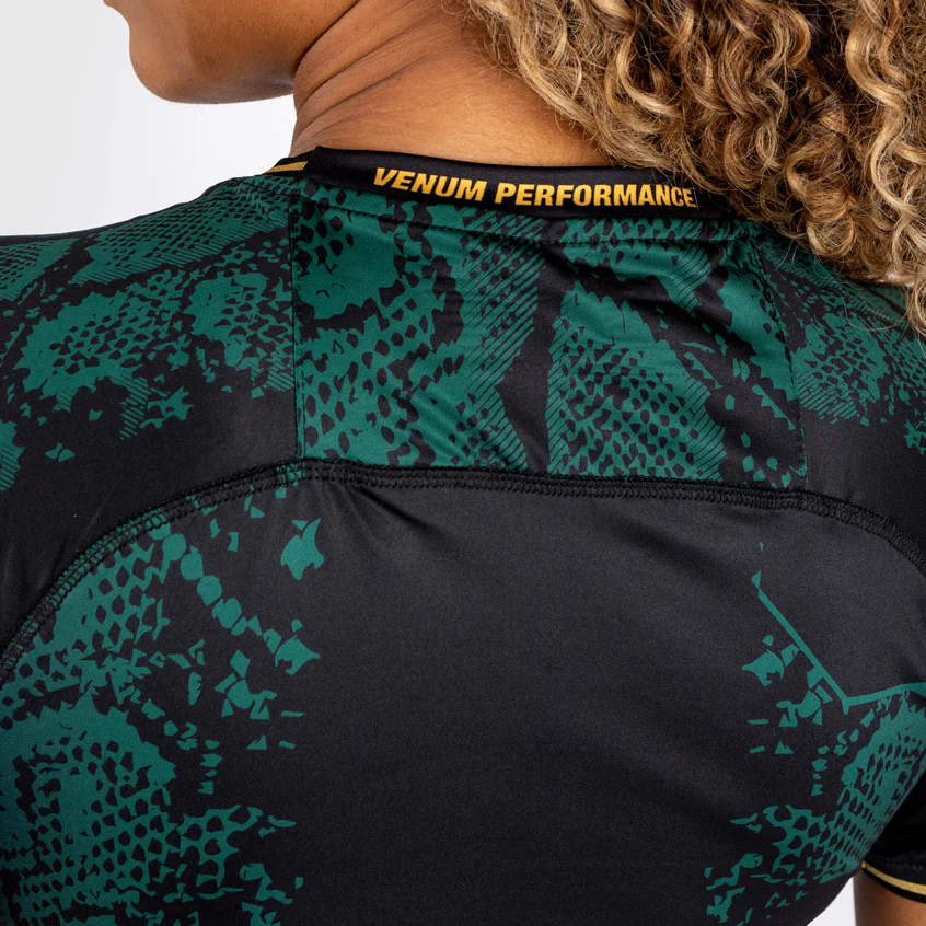 UFC Adrenaline by Venum Personalized Authentic Fight Night Women's Walkout Jersey - Emerald Edition - Grün/Schwarz/Gold - Image 6