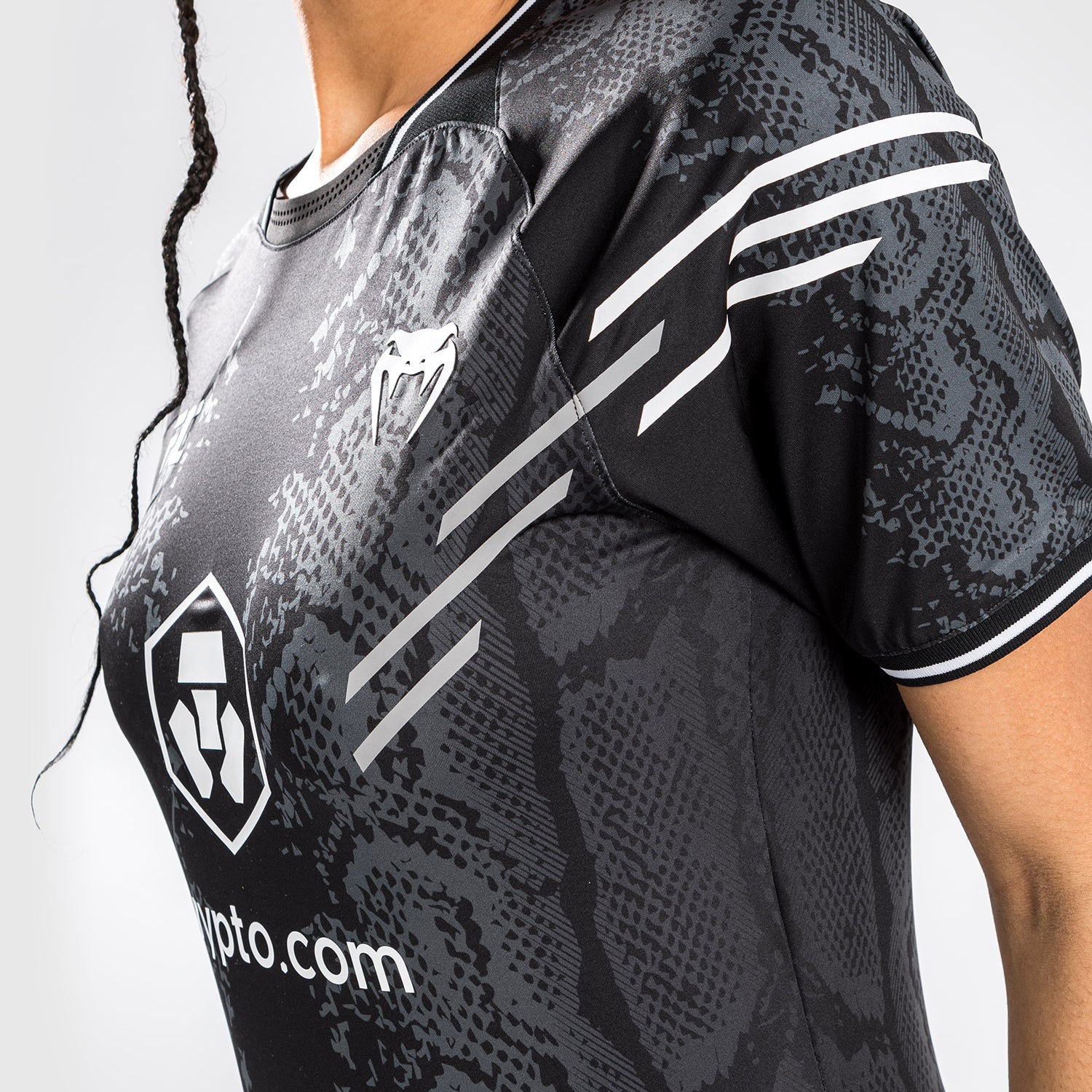 UFC Adrenaline von Venum personalisierte authentic Fight Night Frauen Walkout Jersey - schwarz - Image 8