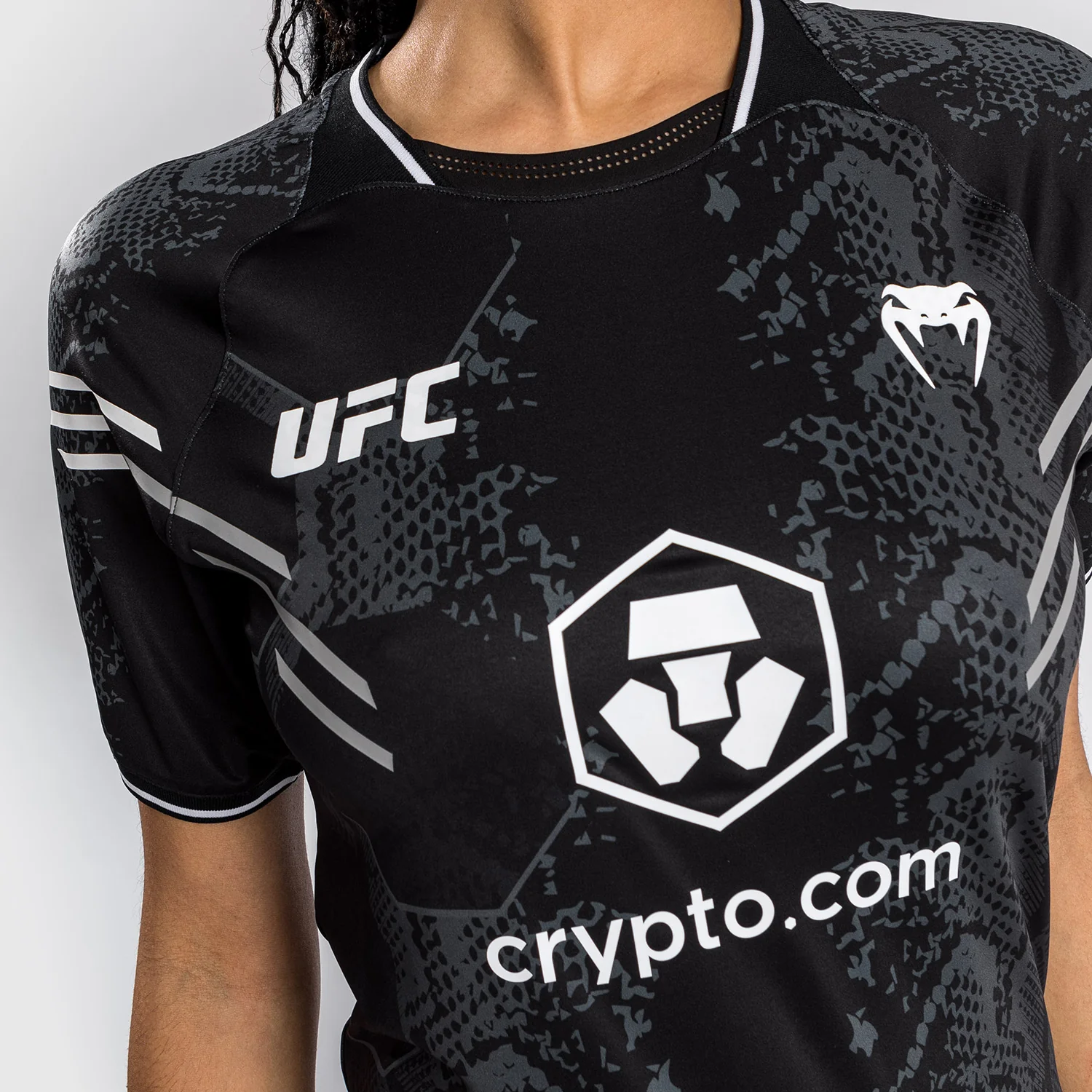 UFC Adrenaline von Venum personalisierte authentic Fight Night Frauen Walkout Jersey - schwarz - Image 9