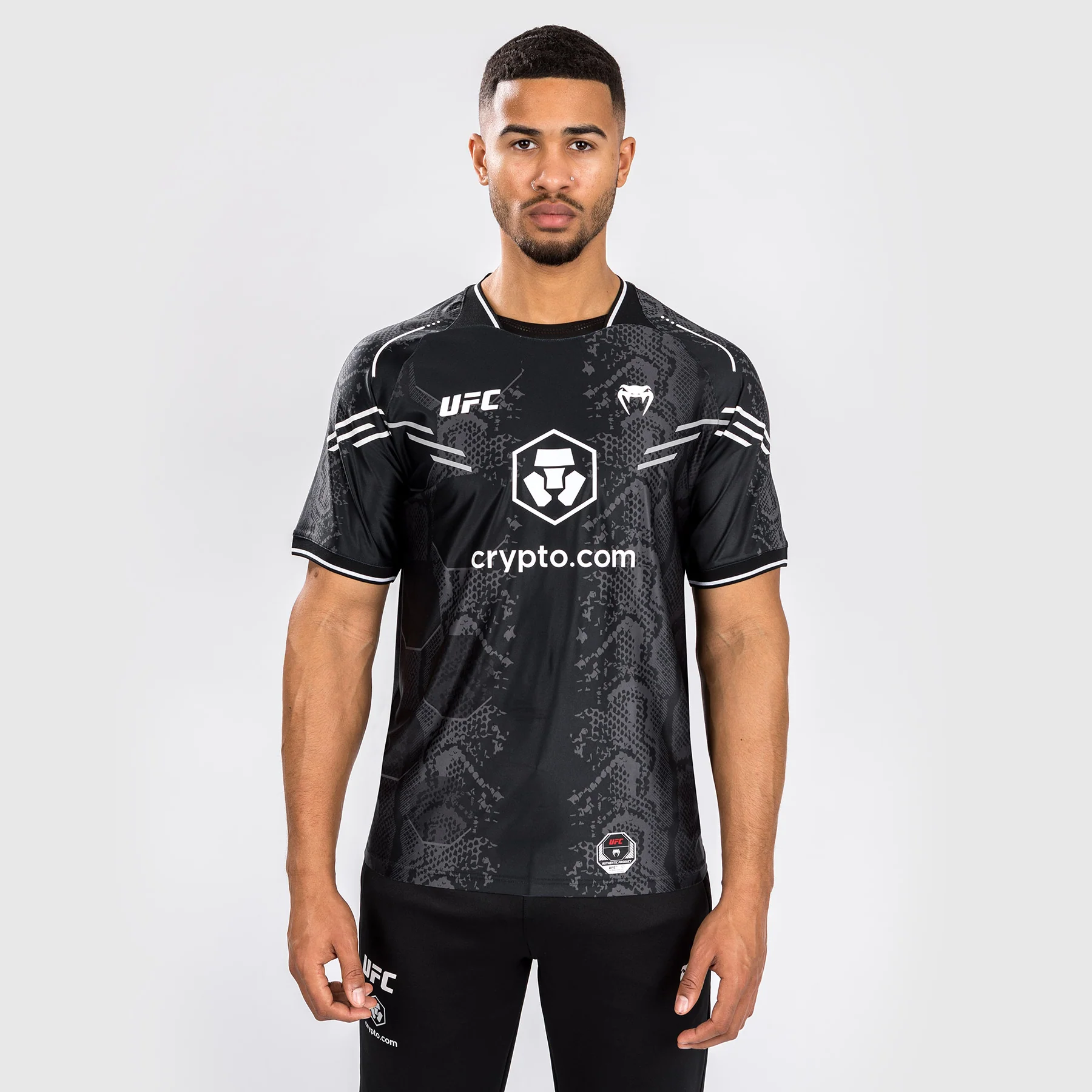 UFC Adrenaline von Venum personalisierte authentic Fight Night Männer Walkout Jersey - schwarz - Image 2