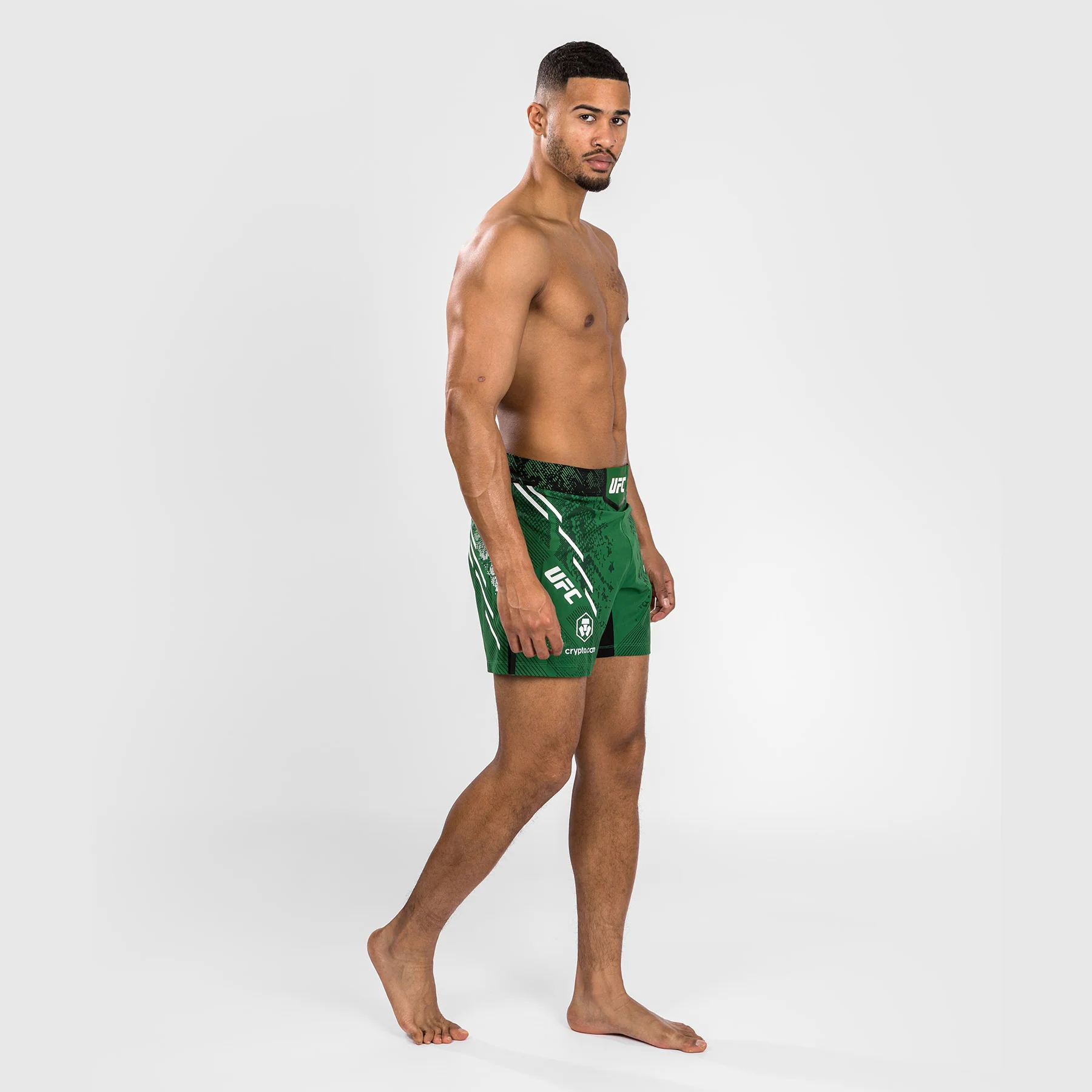 Noche UFC by Venum  Authentic Fight Night Herren Kampfhose - Kurze Passform - Grün - Image 3