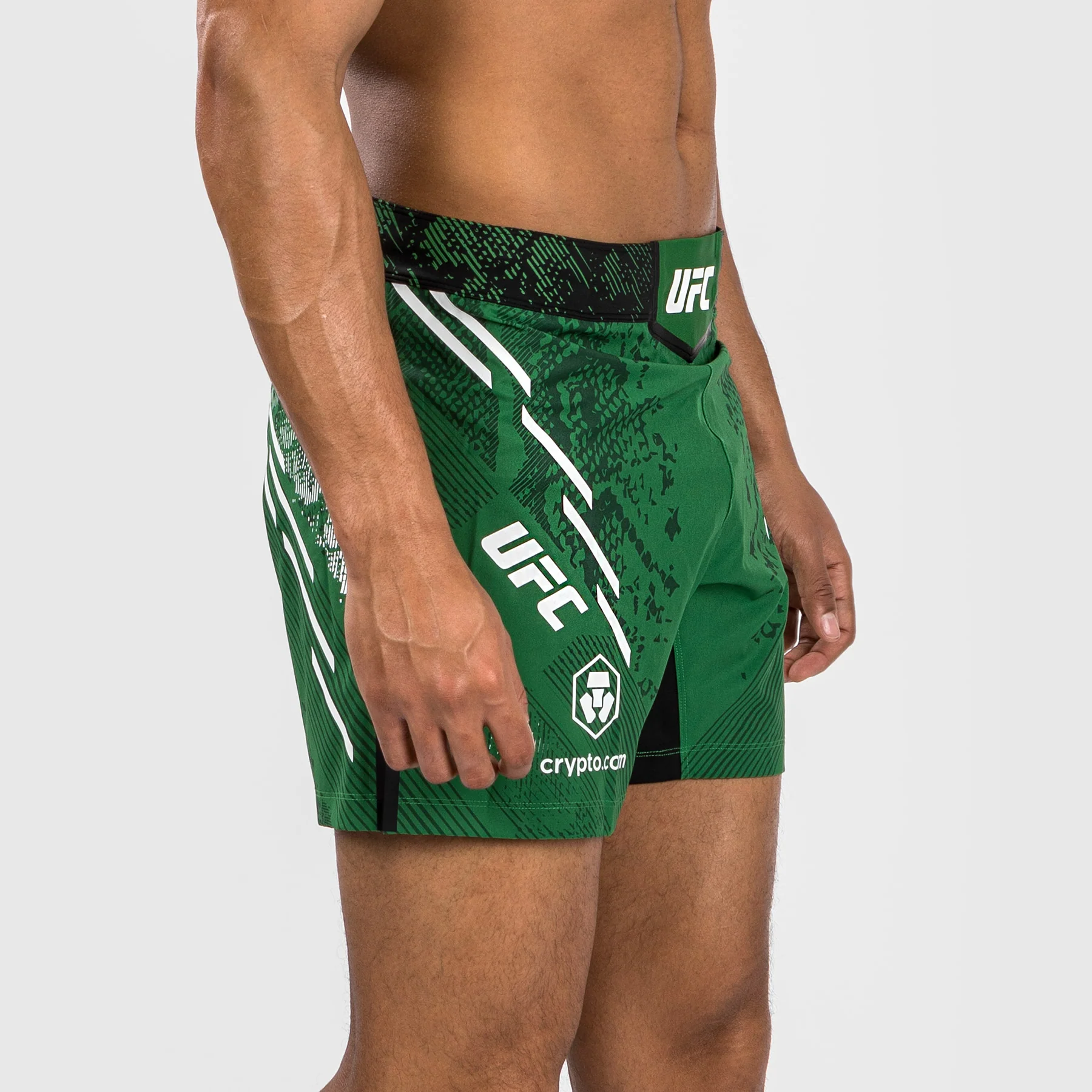 Noche UFC by Venum  Authentic Fight Night Herren Kampfhose - Kurze Passform - Grün - Image 5