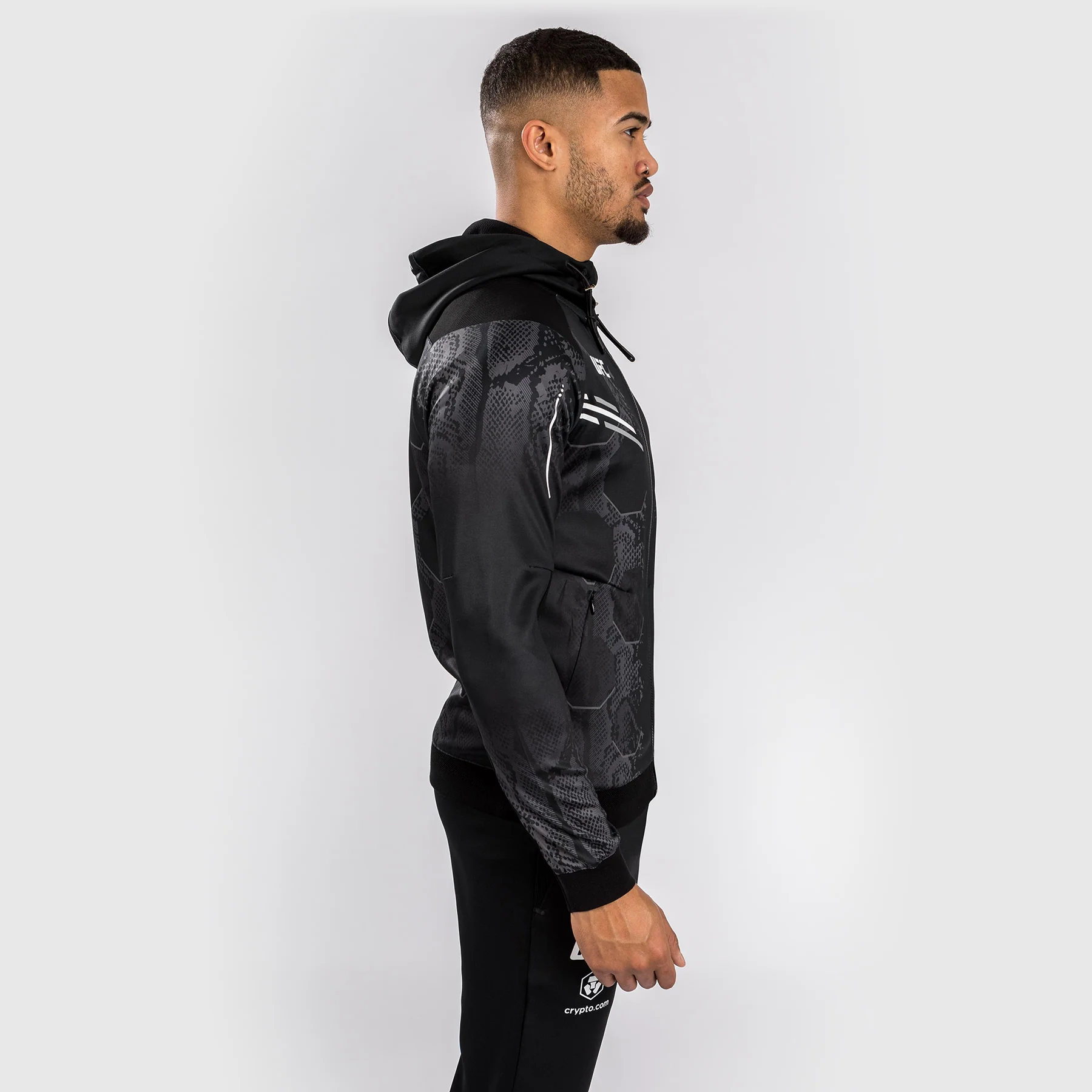 UFC Adrenaline by Venum Authentic Fight Night Walkout Hoodie für Männer - Schwarz - Image 2