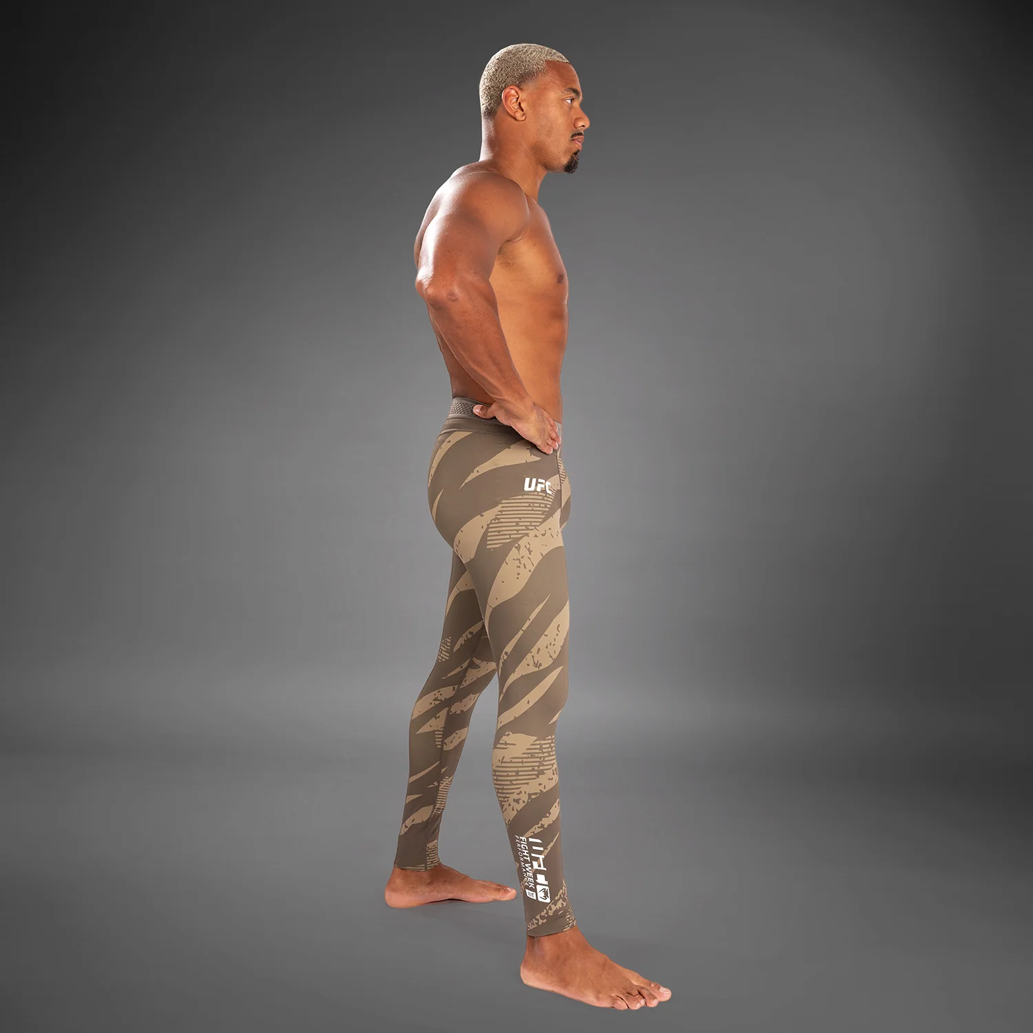 UFC Adrenaline by Venum Fight Week Performance Herren-Tight - Desert Camo - Image 2