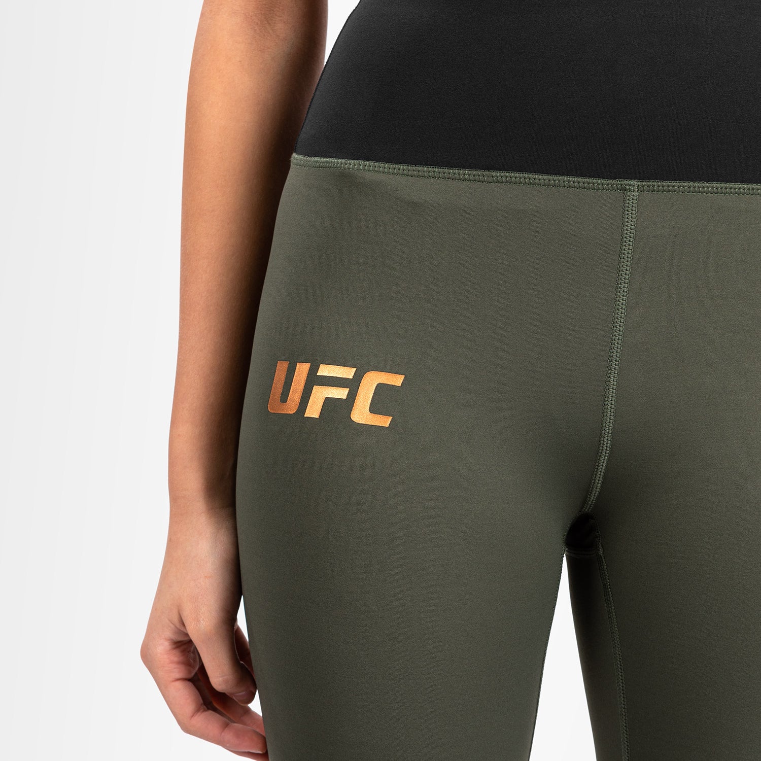 UFC Adrenaline by Venum Fight Week Performance-Tight für Frauen - Khaki/Bronze - Image 6