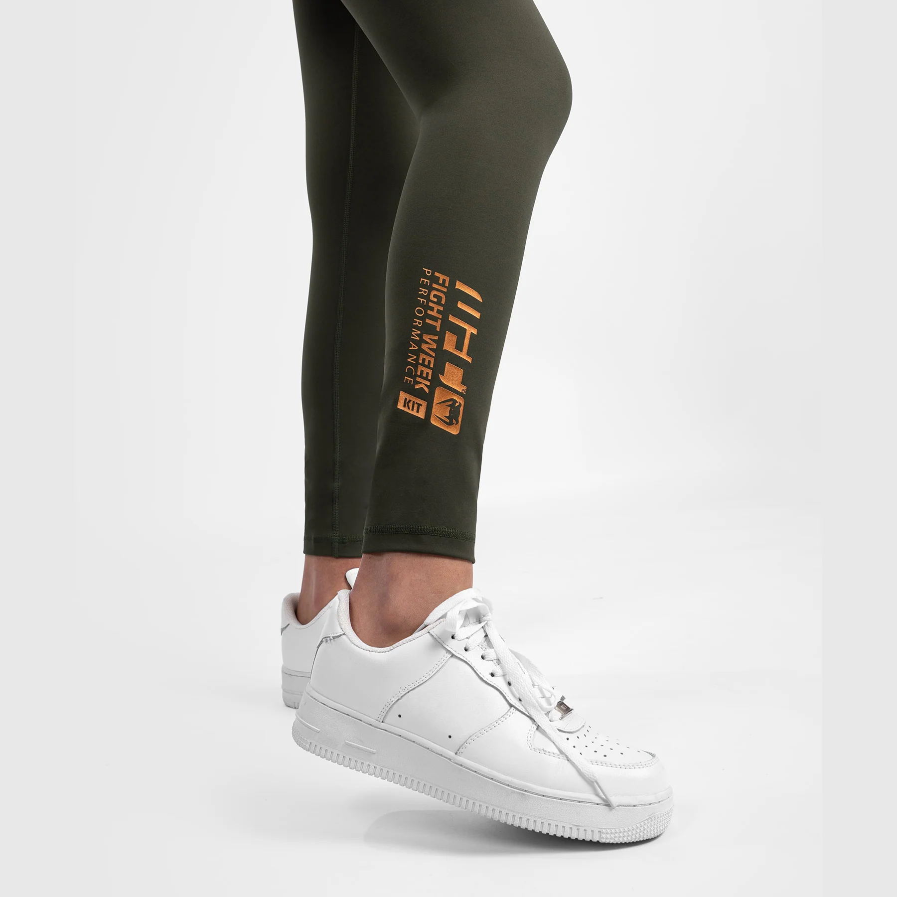 UFC Adrenaline by Venum Fight Week Performance-Tight für Frauen - Khaki/Bronze - Image 8