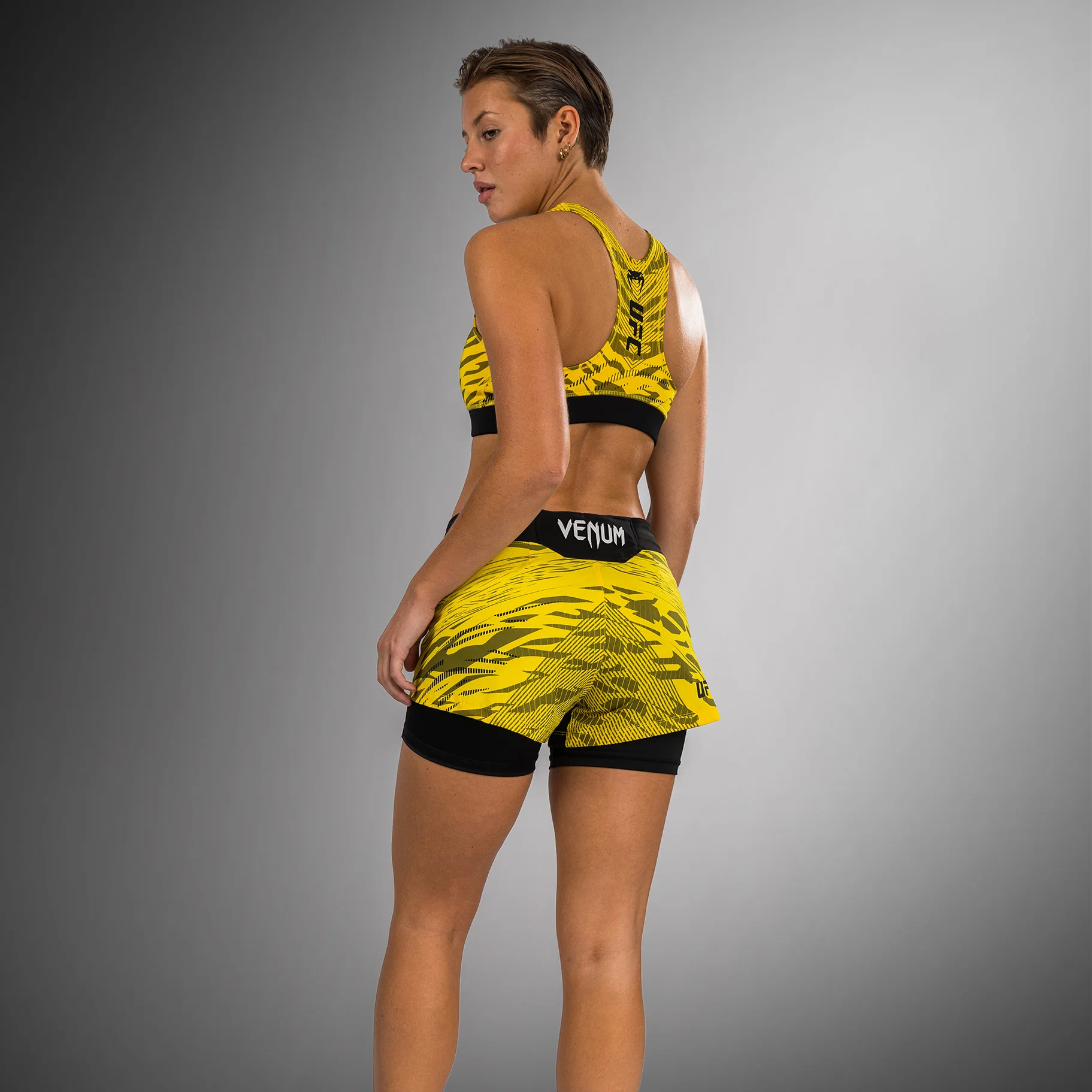 UFC Fusion by Venum Authentic Fight Night Damen Fight Short - Gelb - Image 3