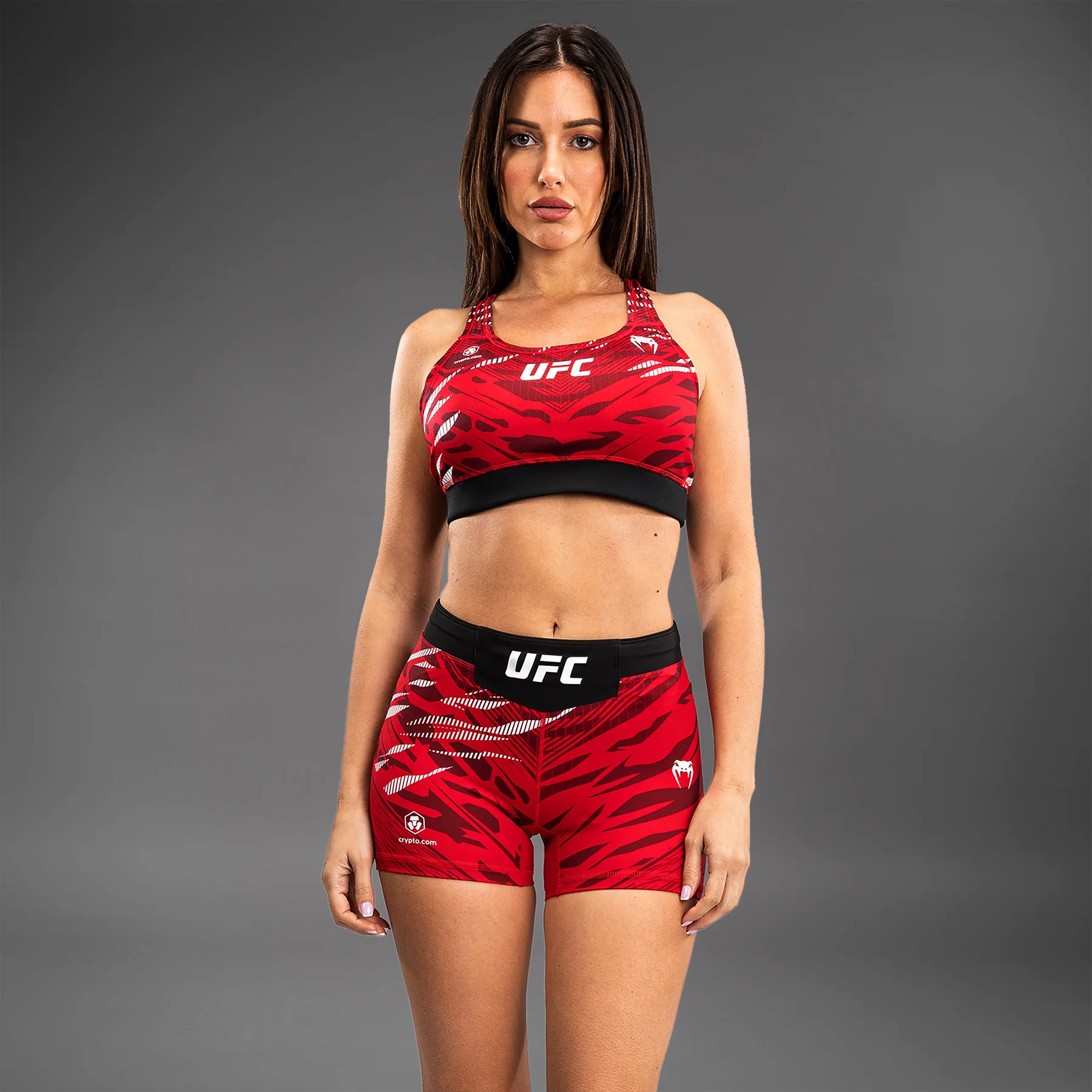 UFC Fusion by Venum Authentic Fight Night Damen Vale Tudo Short - Short Fit - Rot - Image 6