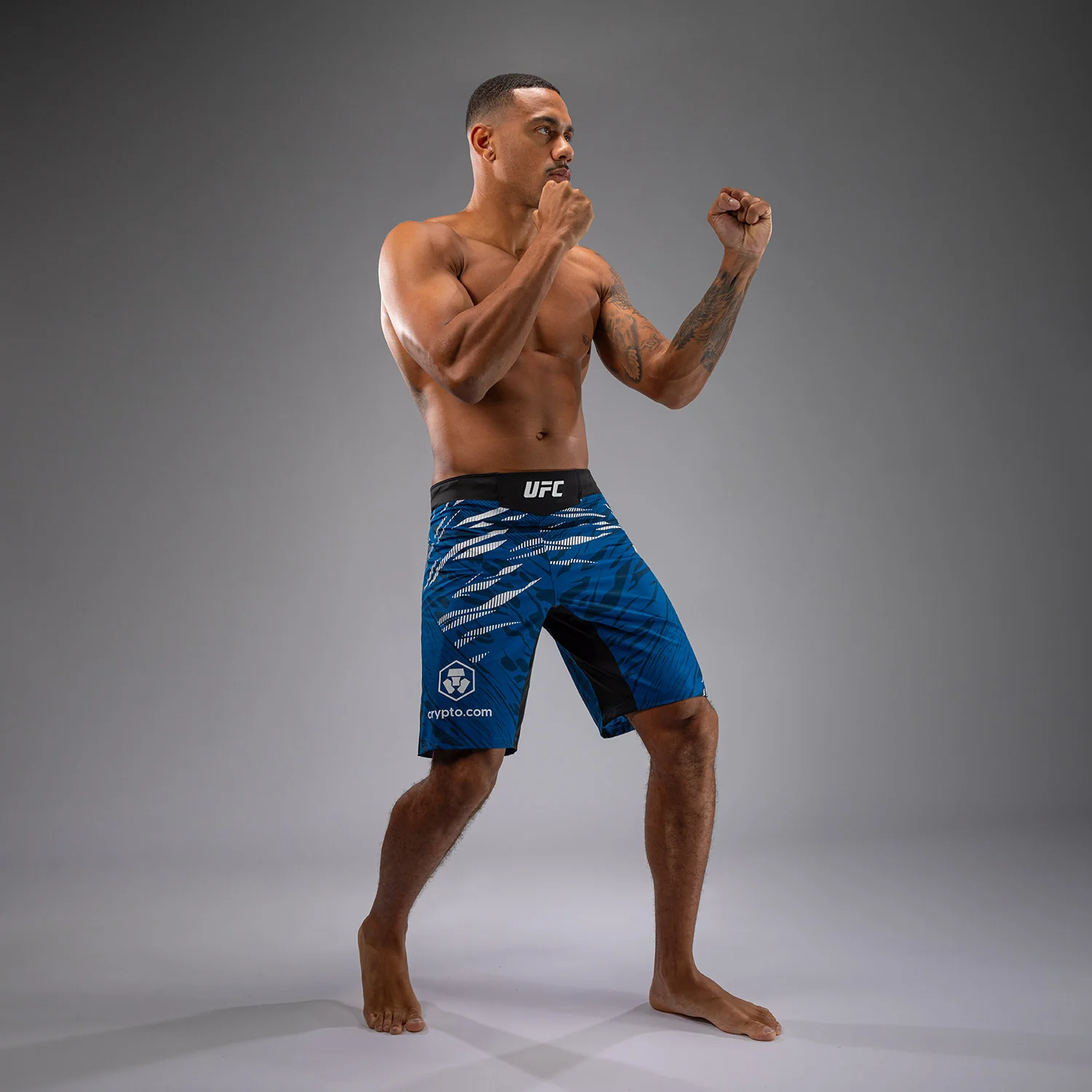 UFC Fusion by Venum Authentic Fight Night Herren Fight Short - Long Fit - Blau - Image 5