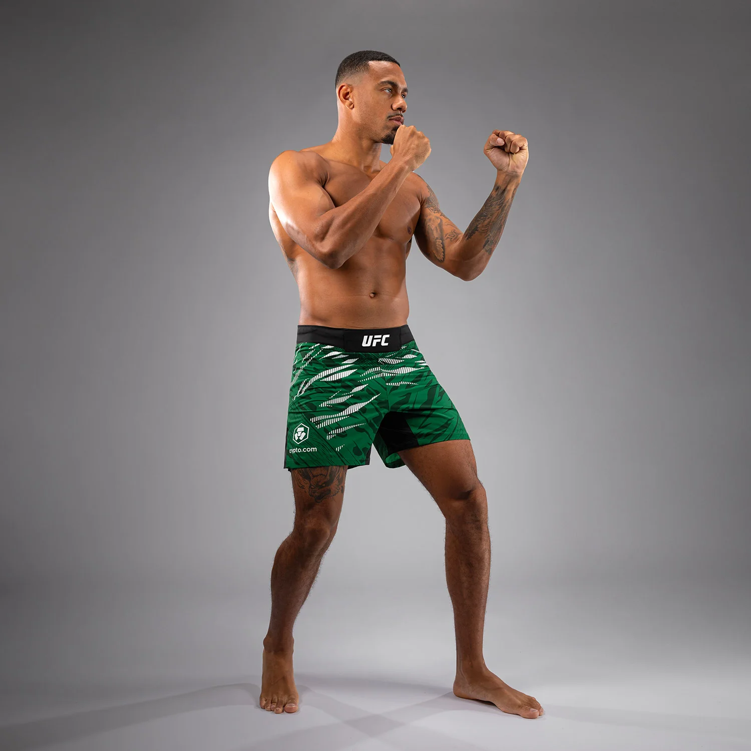 UFC Fusion by Venum Authentic Fight Night Herren Fight Short - Short Fit - Grün - Image 4
