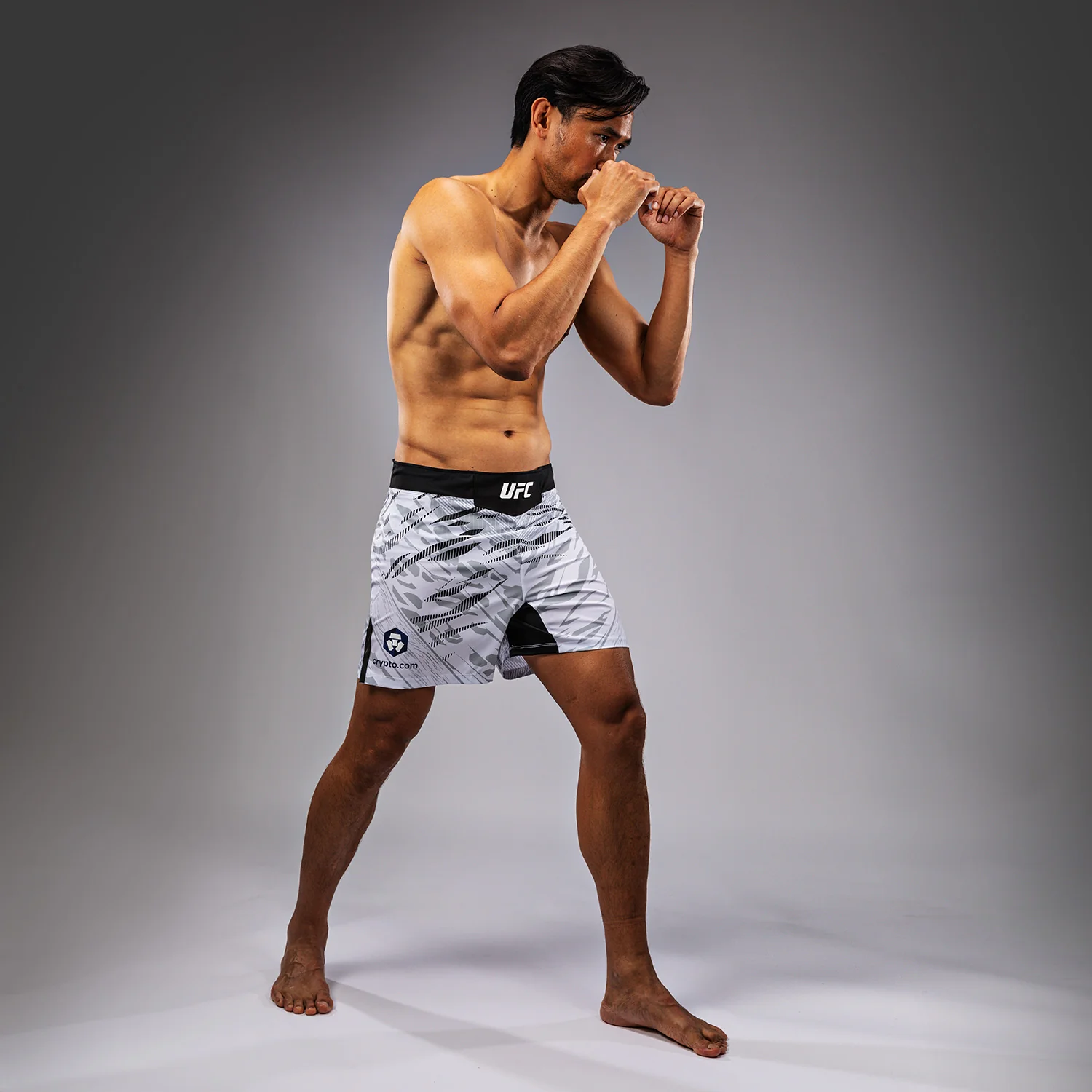 UFC Fusion by Venum Authentic Fight Night Herren Fight Short - Short Fit - Weiß - Image 2