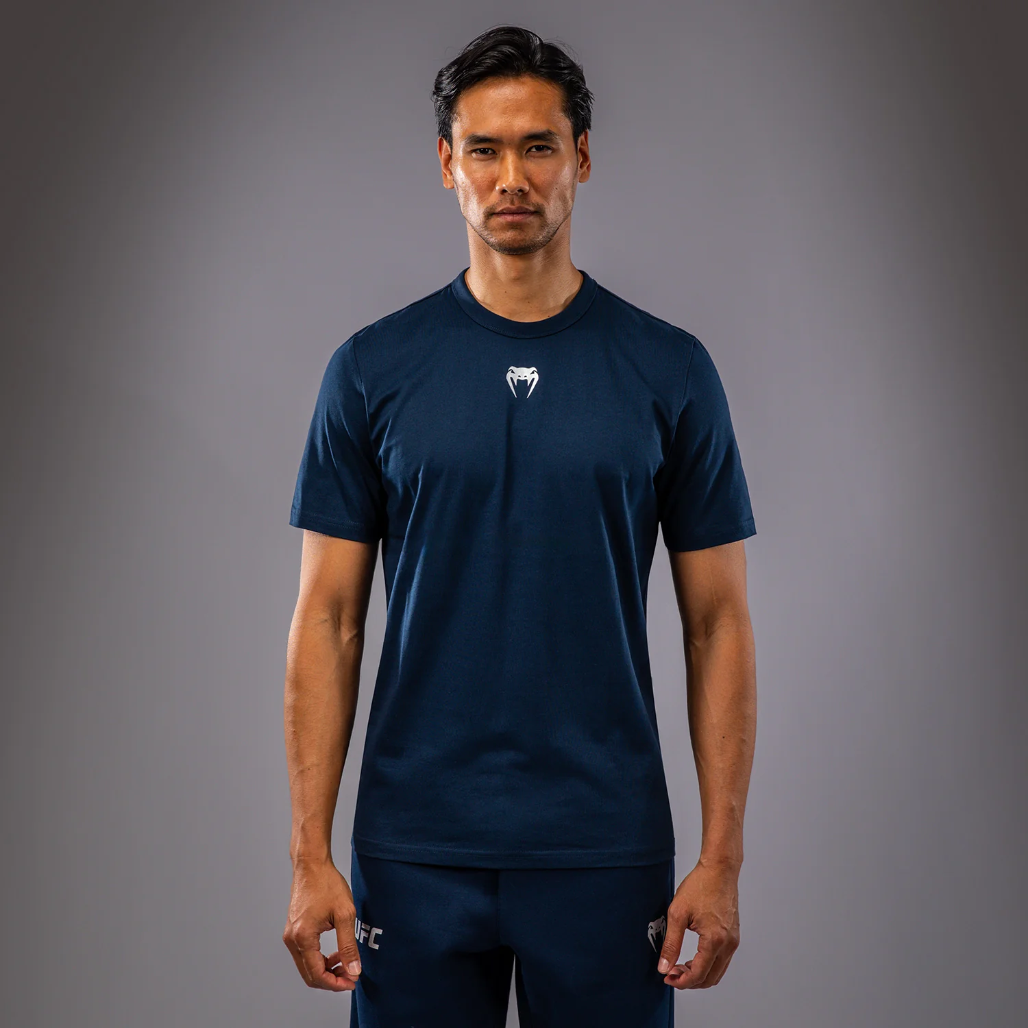 UFC Fusion by Venum Fight Week Herren Kurzarm T-Shirt - Solid Ozeanisches Blau